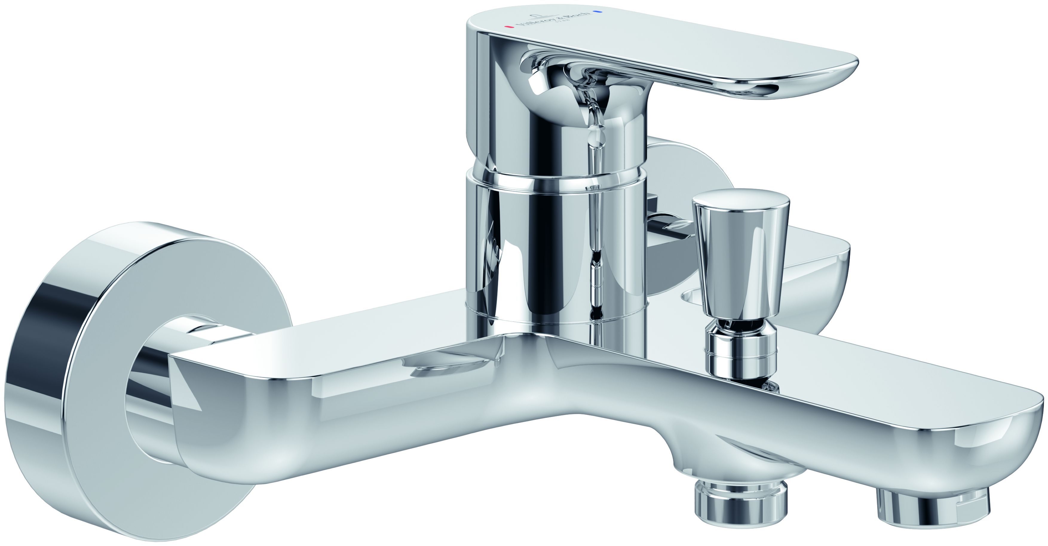 Villeroy & Boch O.Novo rubinetto per vasca e doccia a parete cromo TVT10400100061