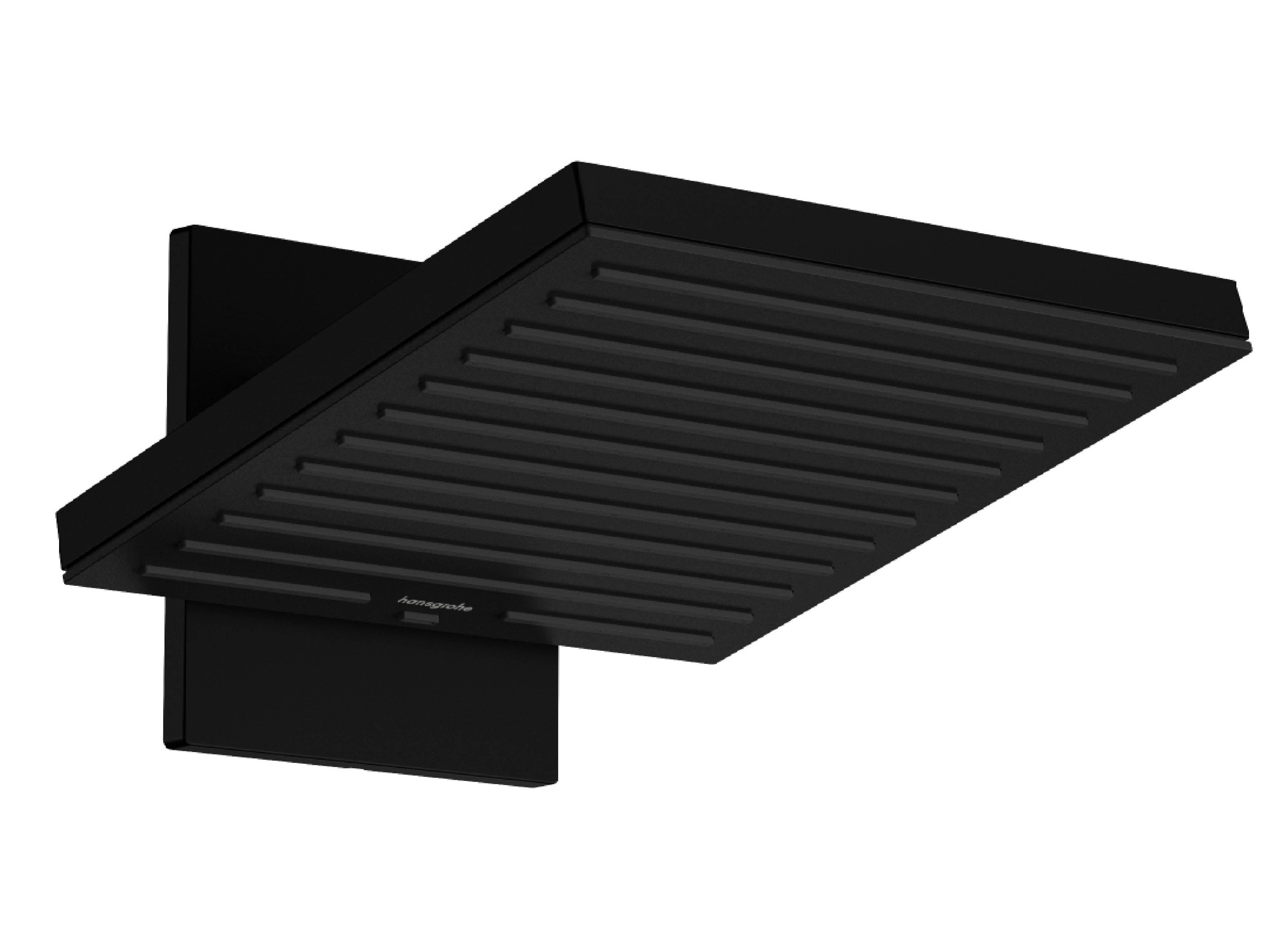 Hansgrohe Pulsify E soffione doccia con braccio 26x26 cm quadrata nero 24351670