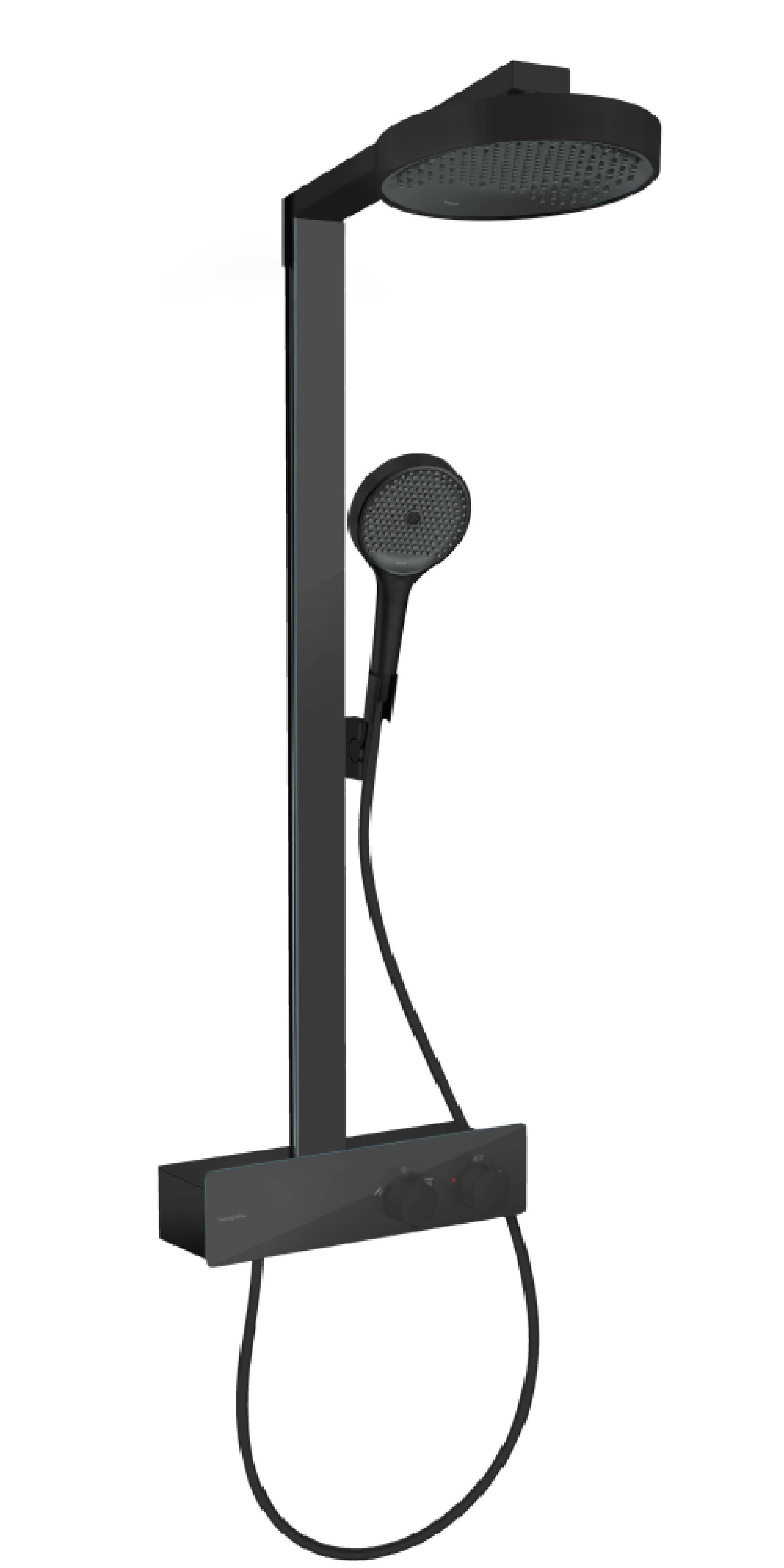 Hansgrohe Rainfinity set doccia a parete con termostato nero 28742670