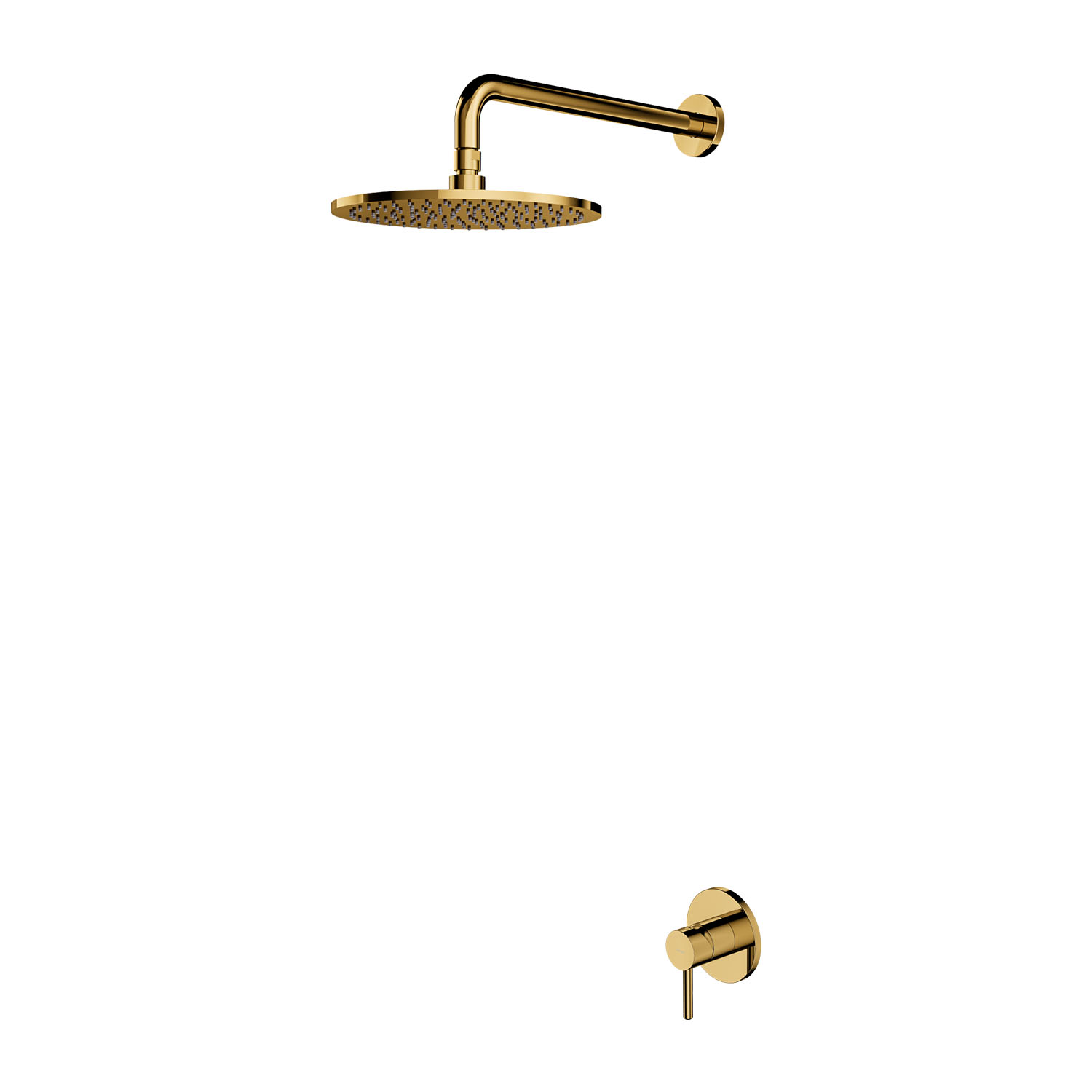 Omnires Y set doccia da incasso con soffione oro SYSY36GL