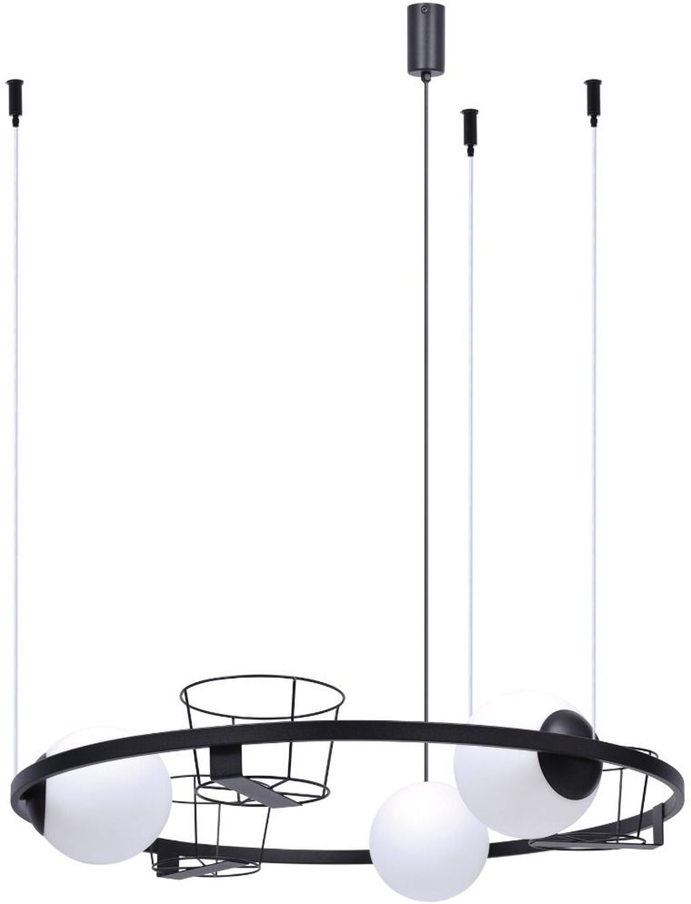 Zuma Line Plant lampada sospesa 3x40 W nero 5005