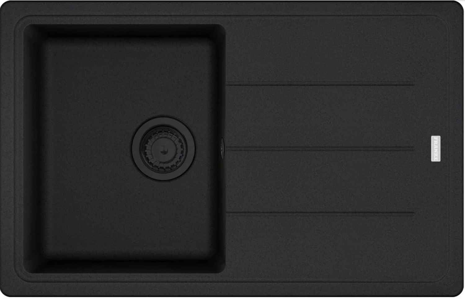 Franke Basis lavello in granito 78x50 cm nero 114.0693.557