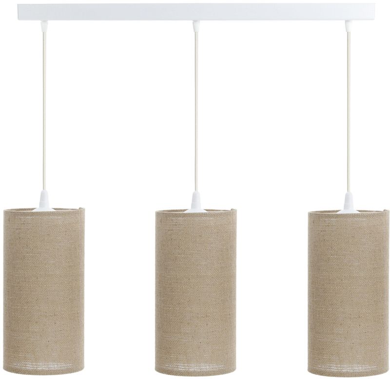 BPS Koncept Boho Ellegant Slim lampada sospesa 3x60 W beige 0T0-L3-003