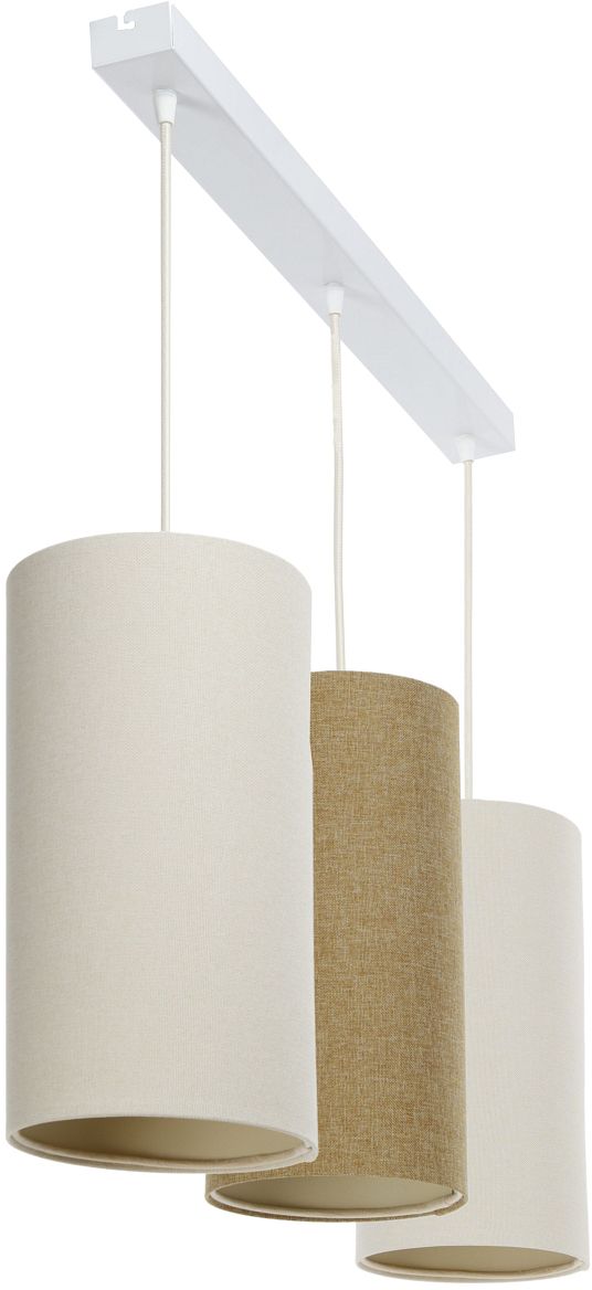 BPS Koncept Boho Ellegant Slim lampada sospesa 3x60 W crema-beige 0T0-L3-009