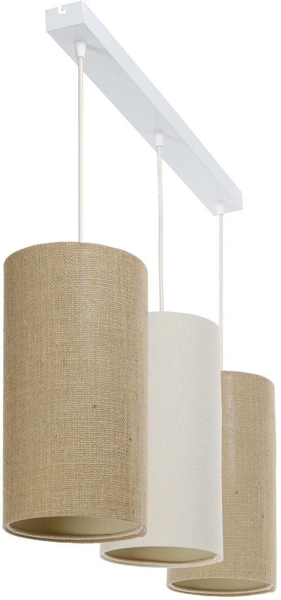 BPS Koncept Boho Ellegant Slim lampada sospesa 3x60 W marrone-crema 0T0-L3-012