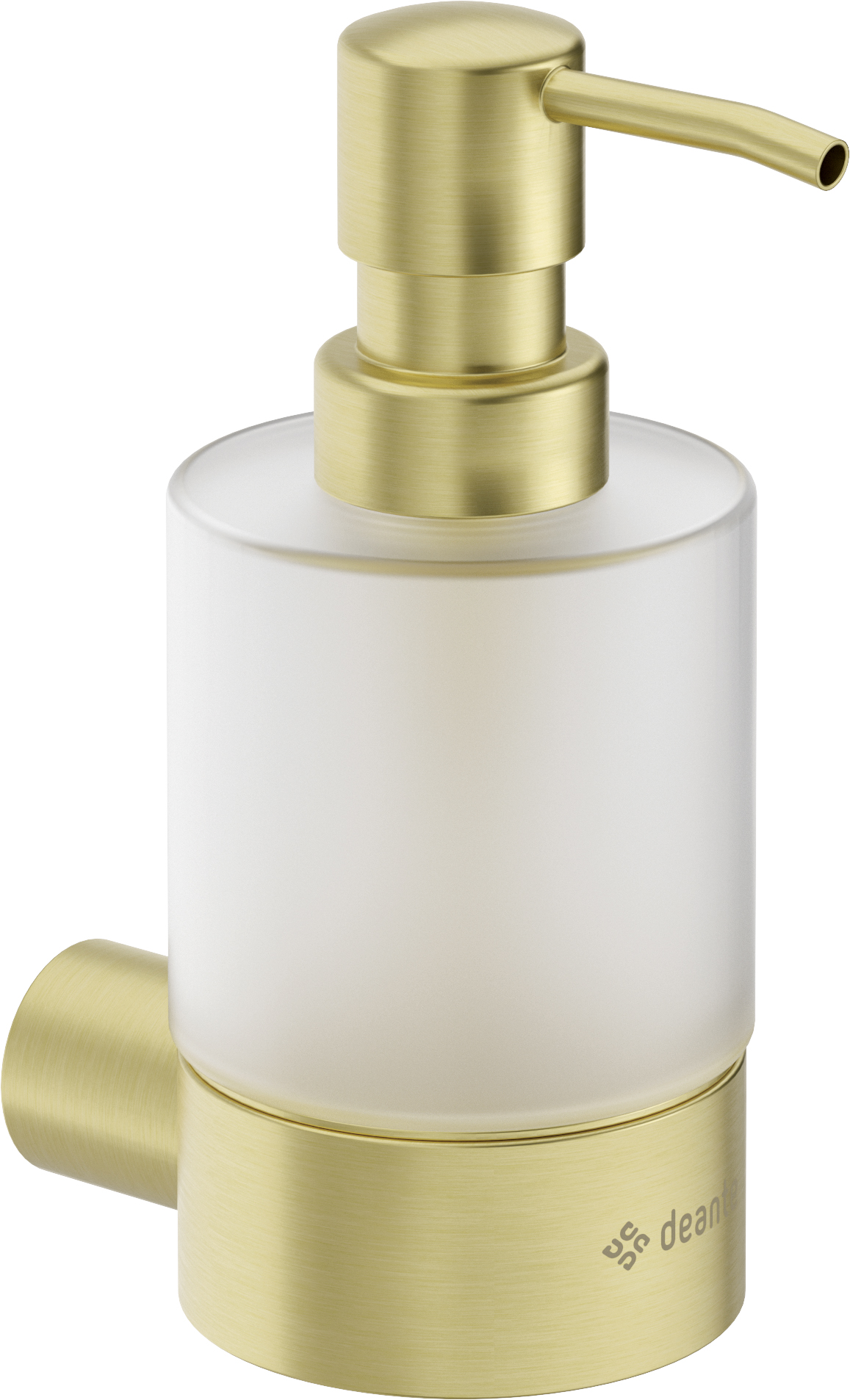 Deante Round dispenser di sapone liquido 200 ml oro-vetro ADR_R421