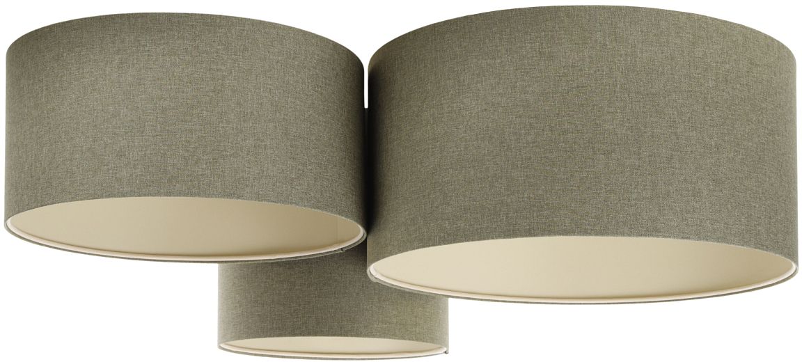 BPS Koncept Boho Ellegant lampada da soffitto 3x60 W verde 080-067
