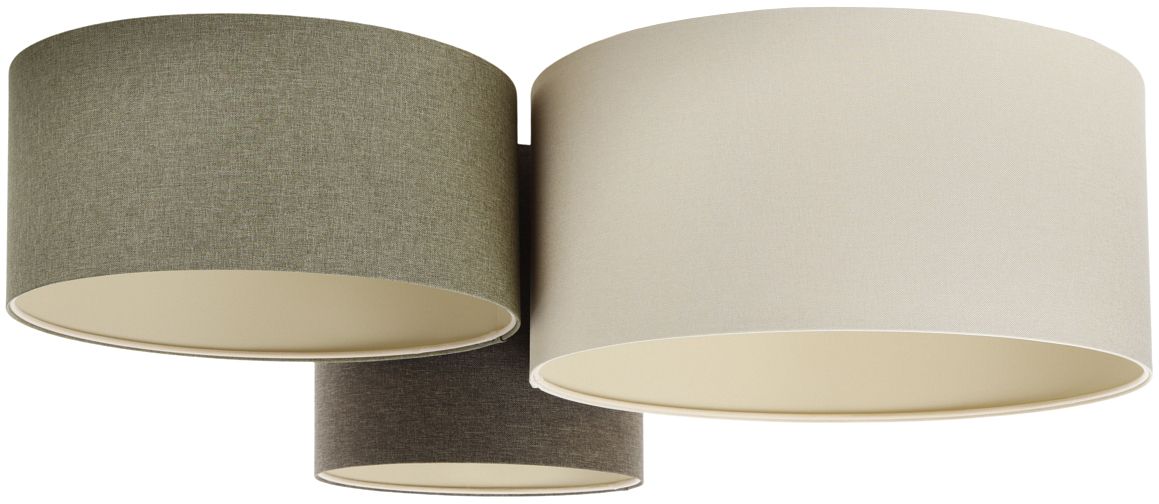 BPS Koncept Boho Ellegant lampada da soffitto 3x60 W verde-marrone 080-070