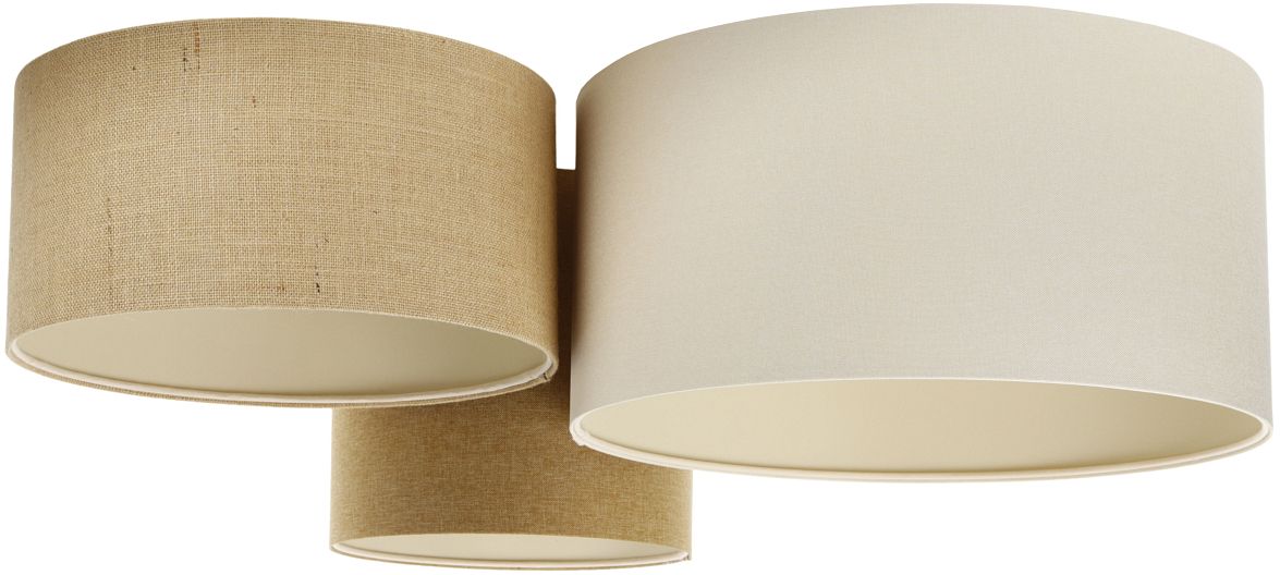BPS Koncept Boho Ellegant lampada da soffitto 3x60 W beige 080-073