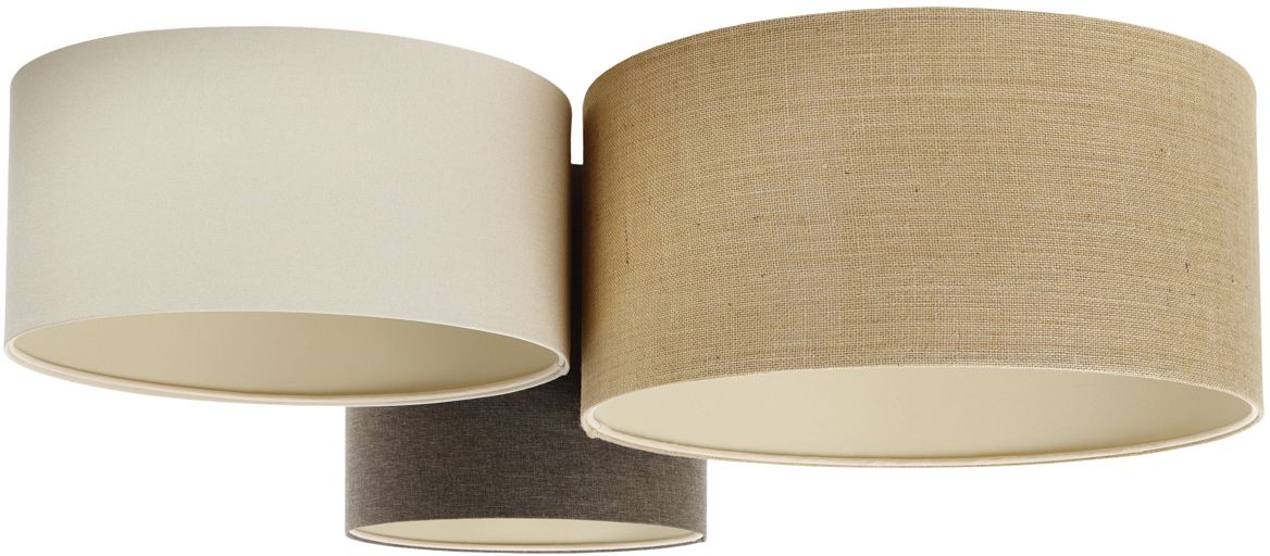 BPS Koncept Boho Ellegant lampada da soffitto 3x60 W marrone 080-076