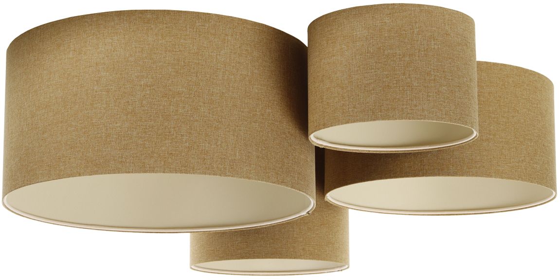BPS Koncept Boho Ellegant lampada da soffitto 4x60 W marrone 084-066