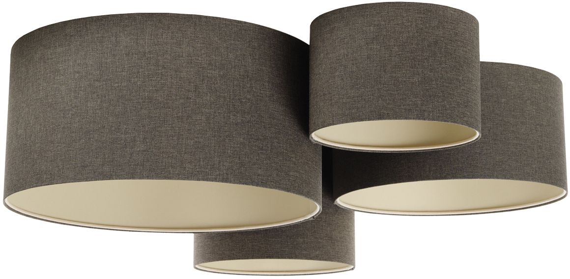 BPS Koncept Boho Ellegant lampada da soffitto 4x60 W grafite 084-068