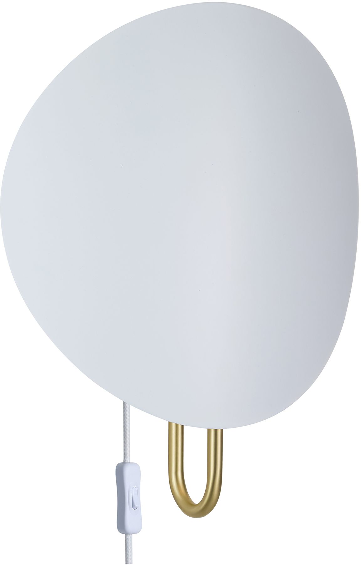 Nordlux Spargo lampada da parete 1x25 W bianco-ottone 2320361001
