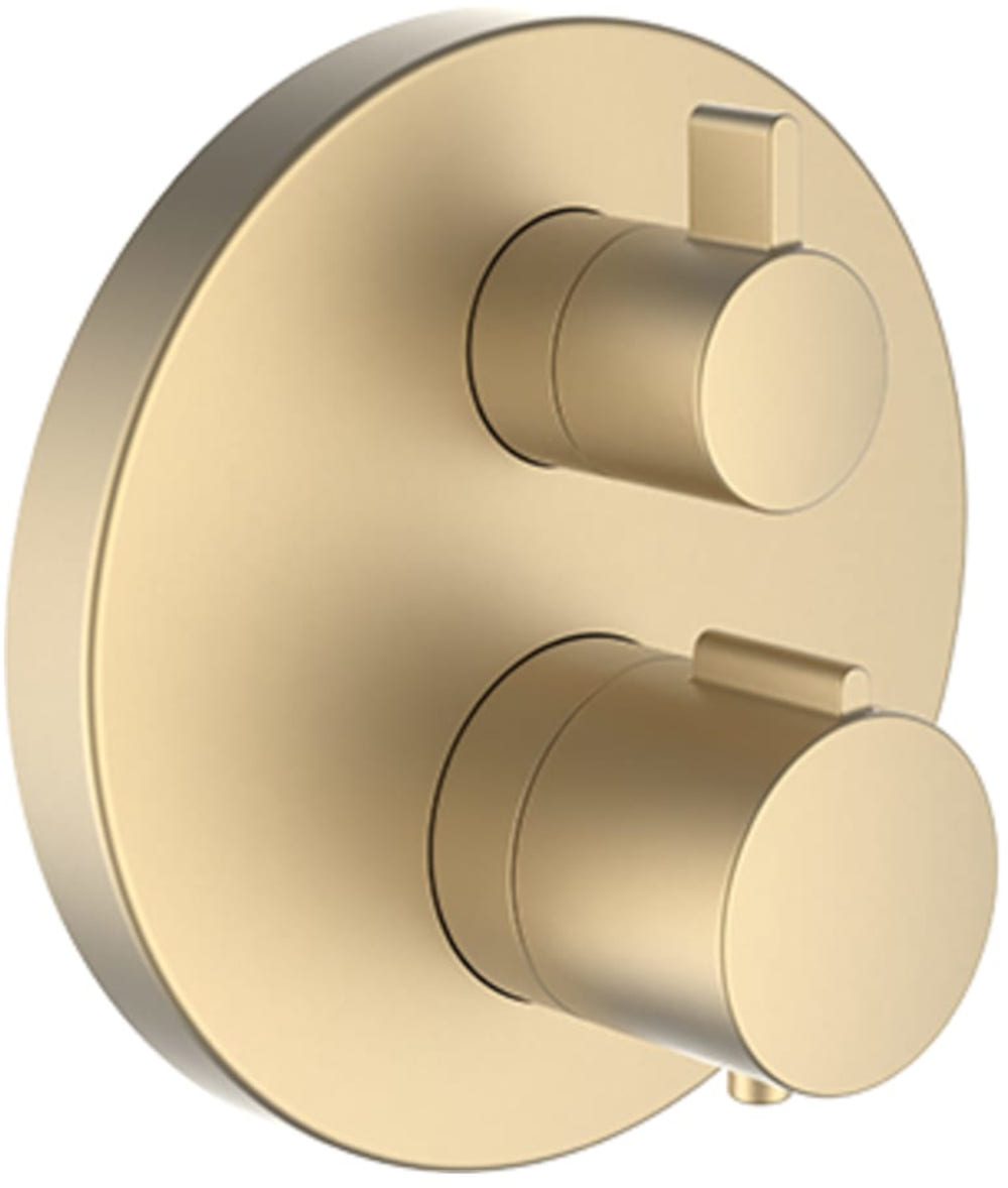Laufen City Therm rubinetto per vasca e doccia da incasso con termostato oro HF905475462000