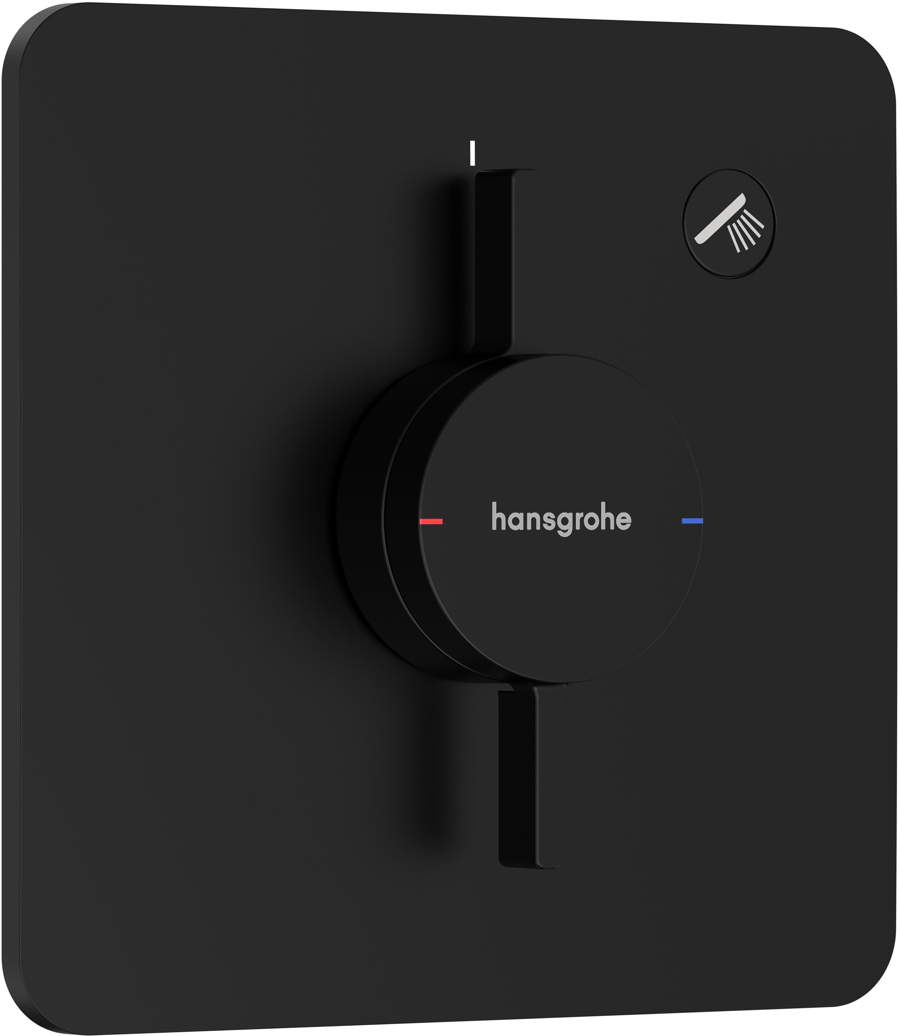 Hansgrohe DuoTurn Q rubinetto per doccia da incasso nero 75614670