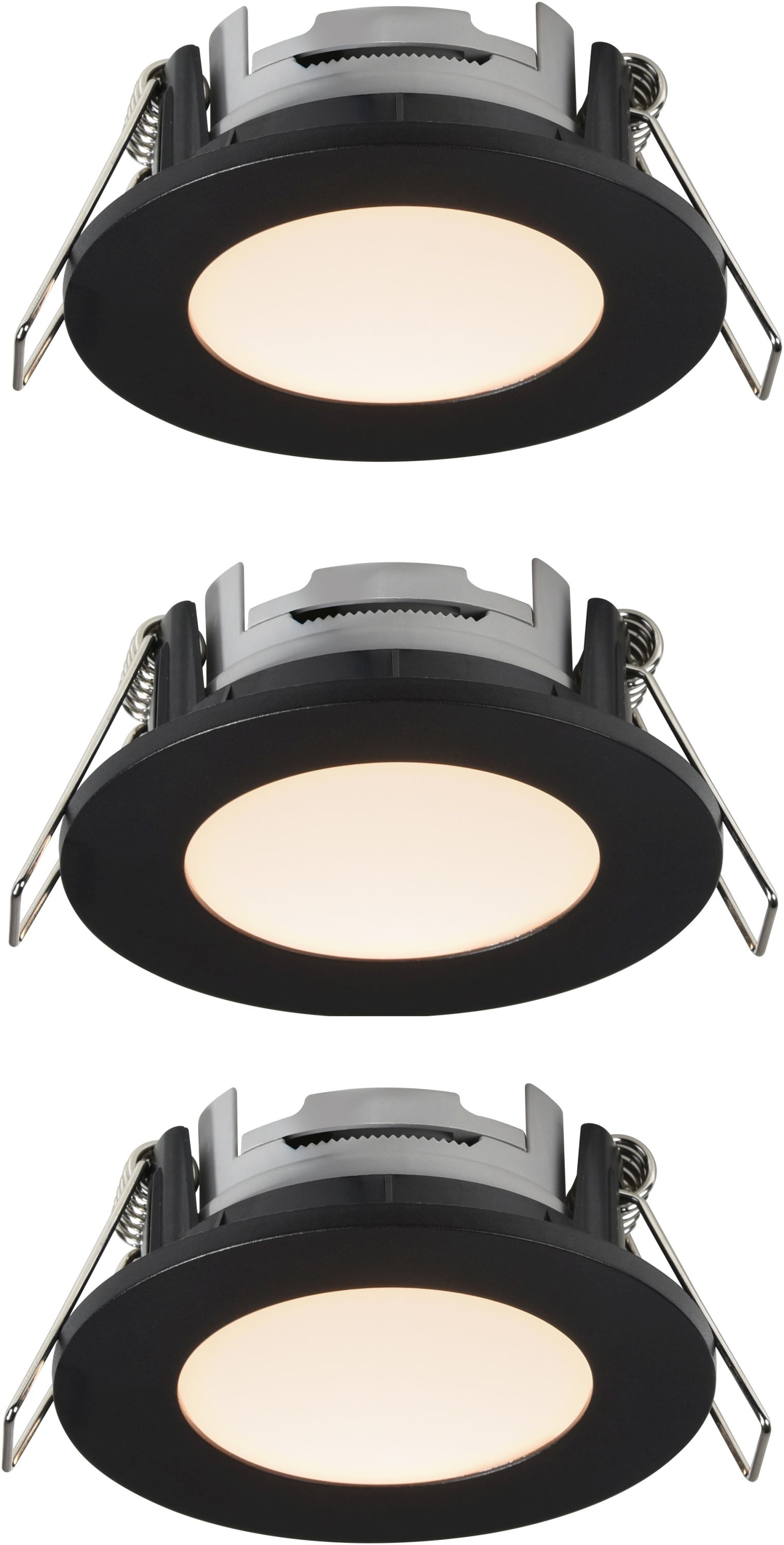 Nordlux Leonis lampada da incasso 3x4.5 W nero 49160103