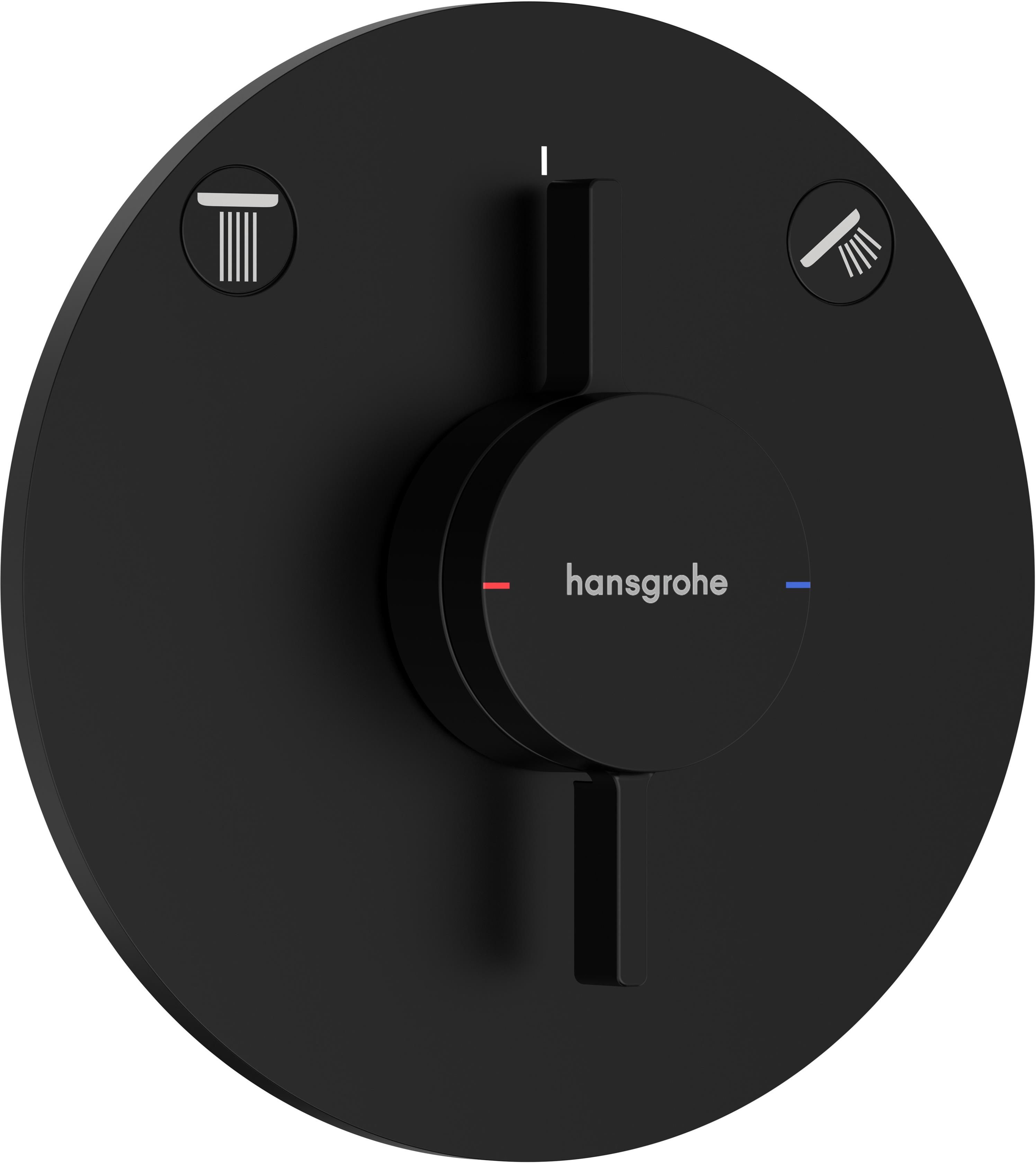 Hansgrohe DuoTurn S rubinetto per vasca e doccia da incasso nero 75418670