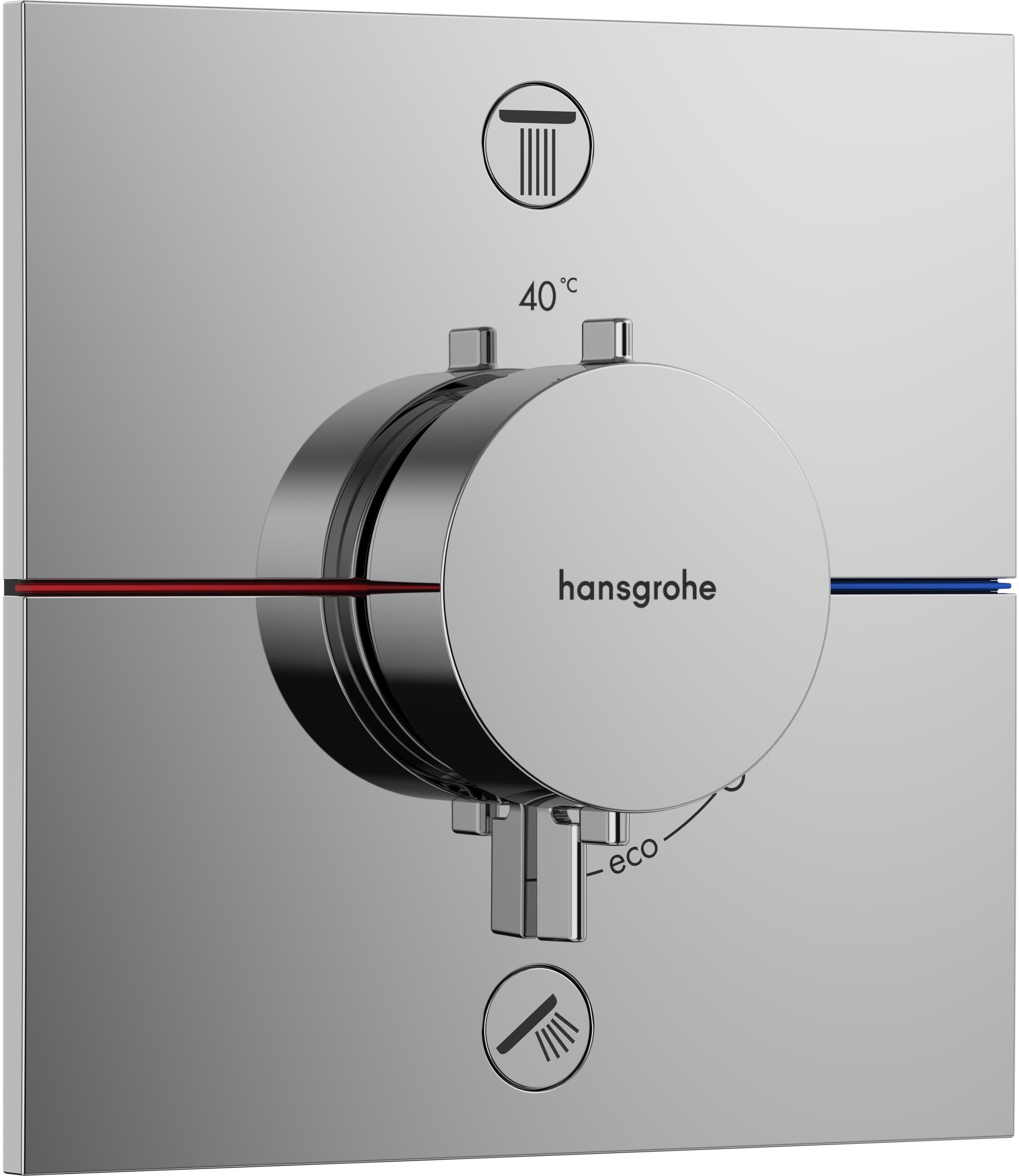 Hansgrohe ShowerSelect Comfort E rubinetto per vasca e doccia da incasso con termostato cromo 15572000