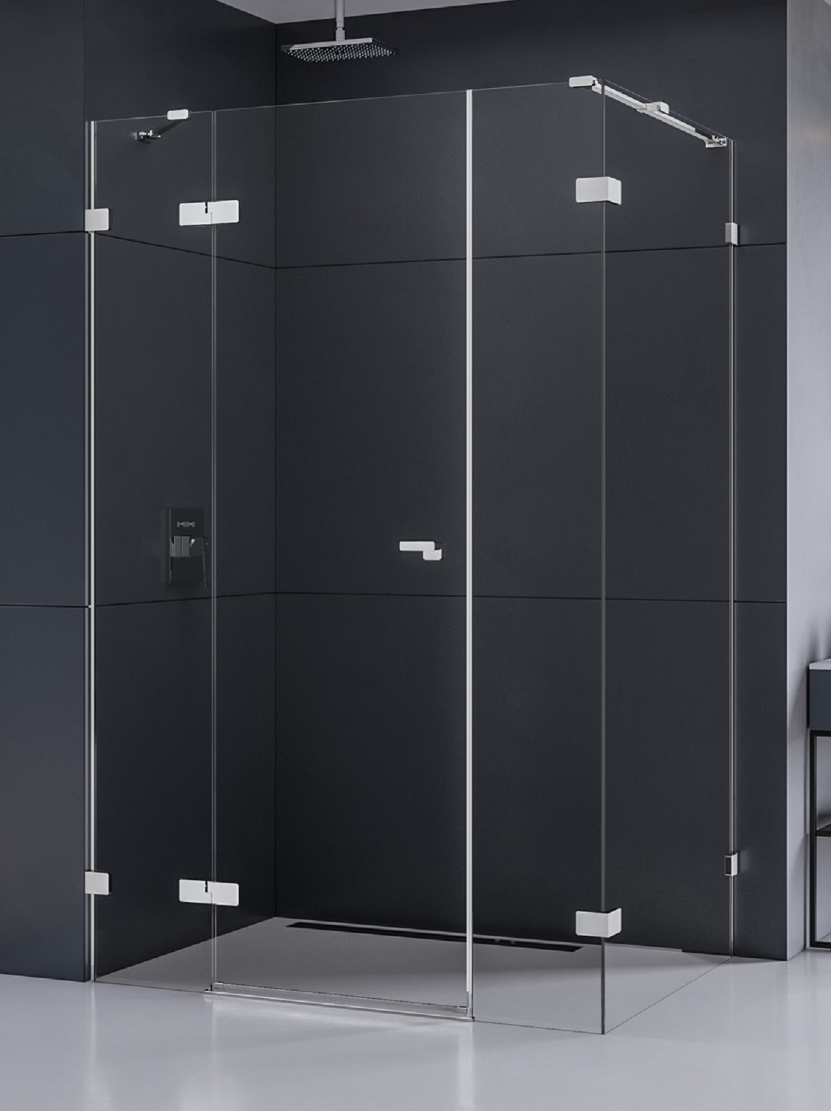 New Trendy Eventa box doccia 110x90 cm rettangolare cromo lucida/vetro trasparente EXK-4559