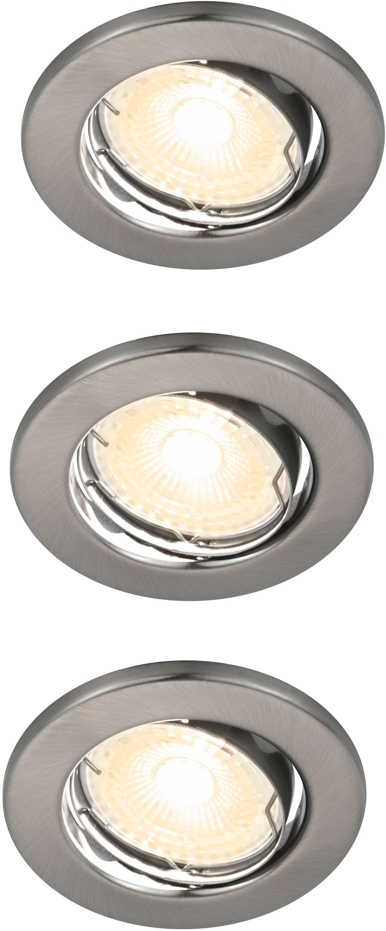 Nordlux Canis lampada da incasso 3x3.1 W nichel 49300155