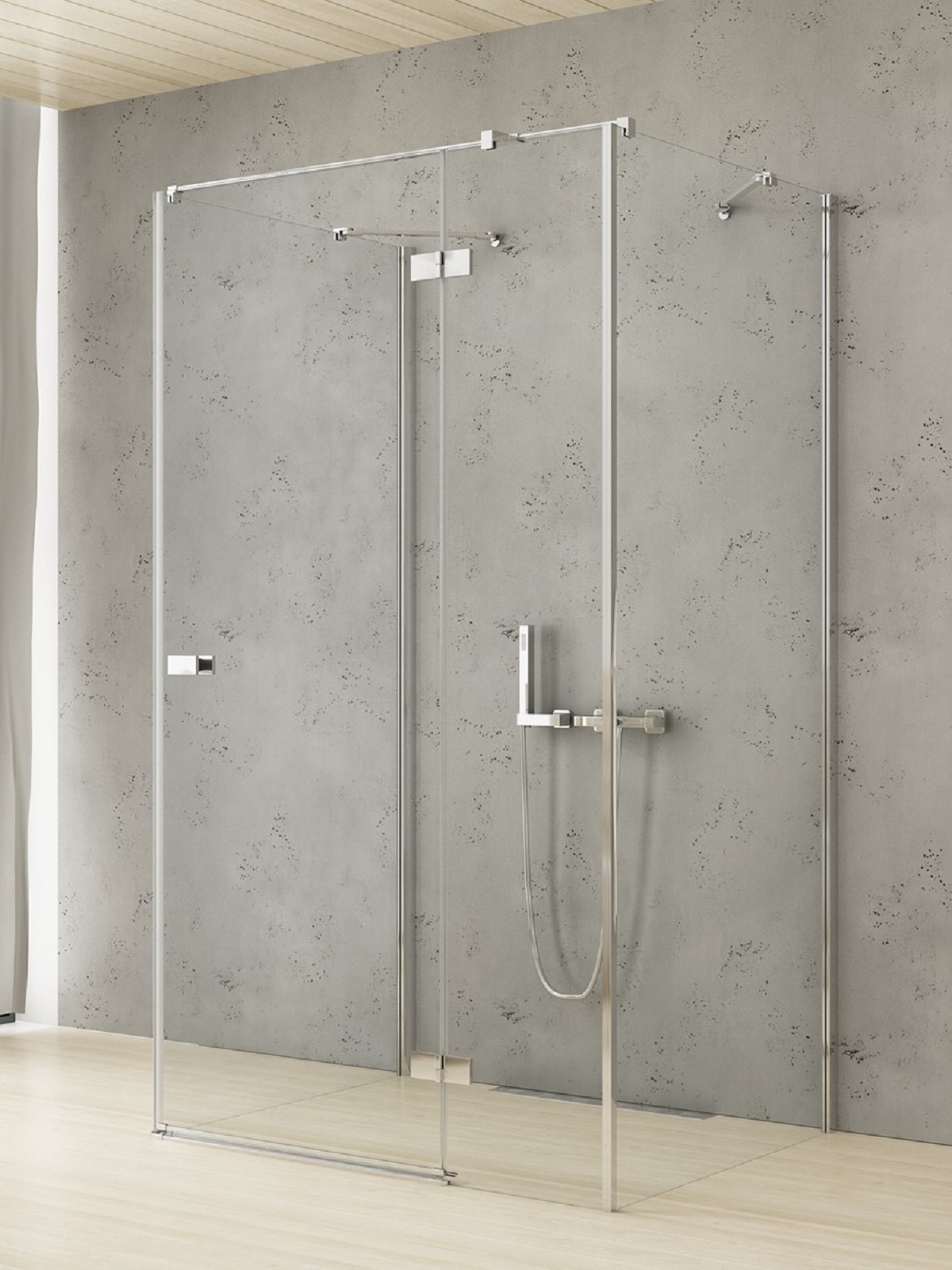 New Trendy Reflexa box doccia 120x90 cm rettangolare cromo lucida/vetro trasparente EXK-5210