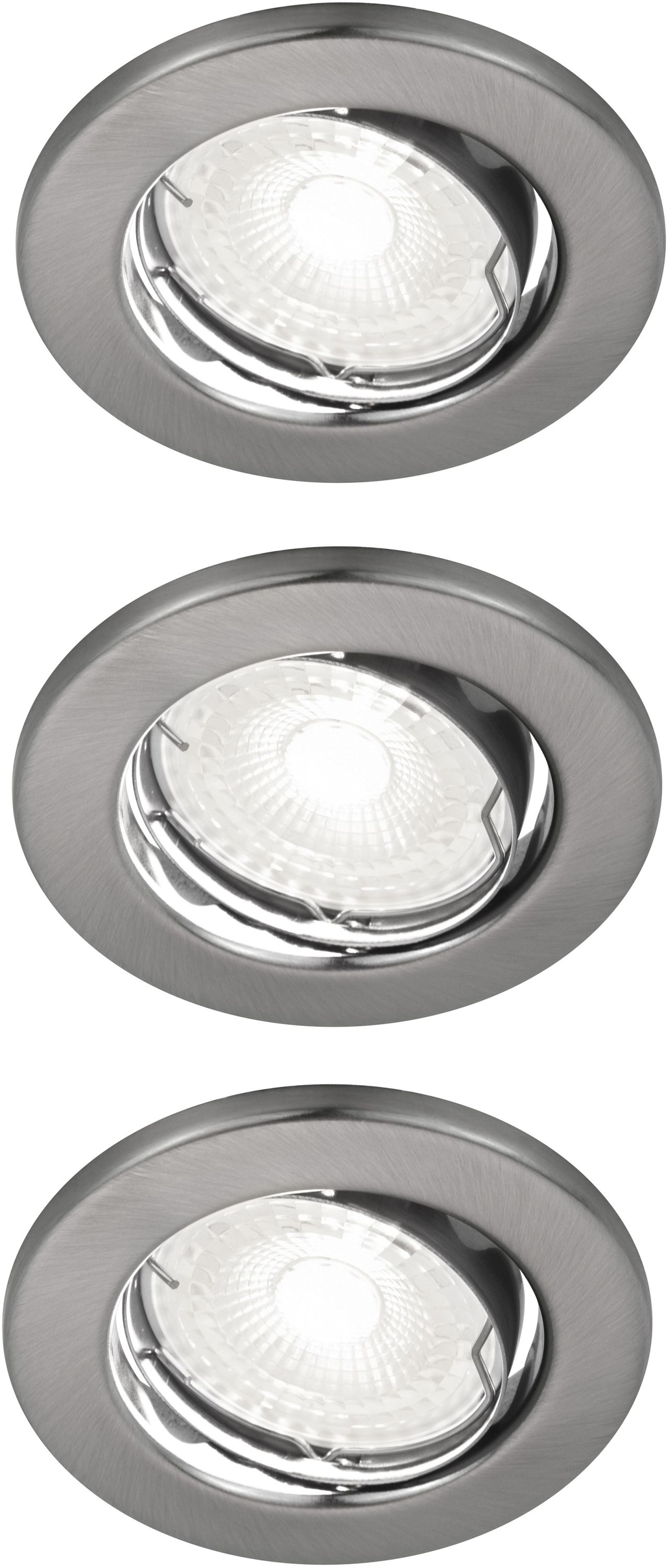Nordlux Canis lampada da incasso 3x4.7 W nichel 49370155