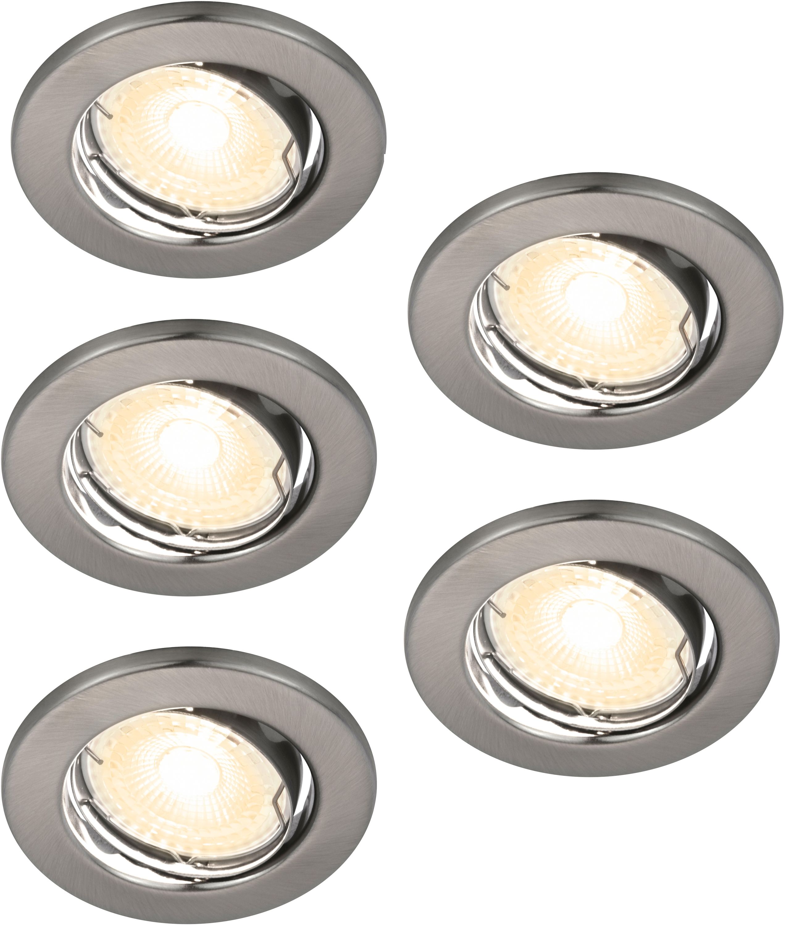 Nordlux Canis lampada da incasso 5x3.1 W nichel 49310155