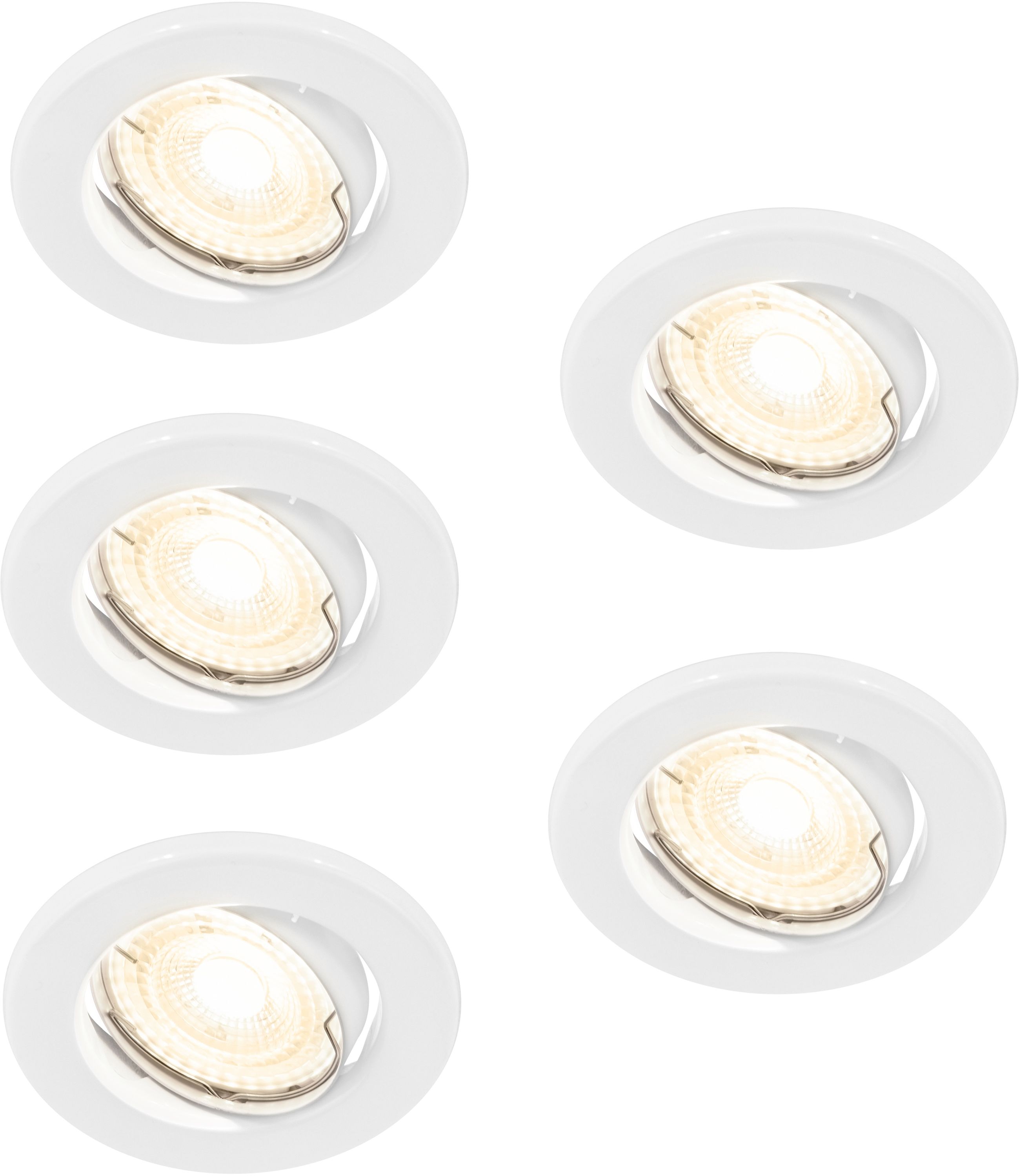 Nordlux Canis lampada da incasso 5x3.1 W bianco 49310101