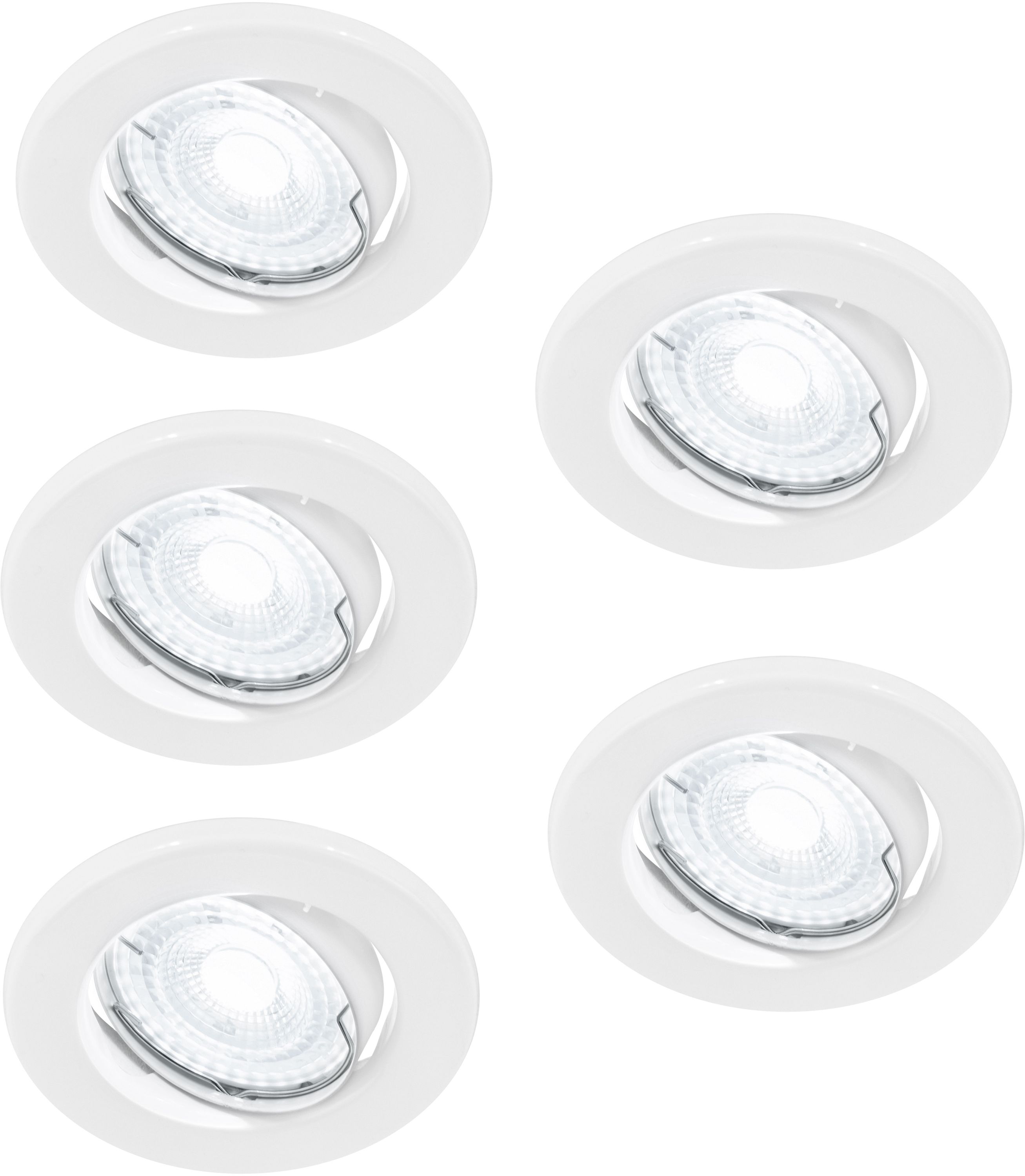 Nordlux lampada da incasso 5x4.7 W bianco 49760101