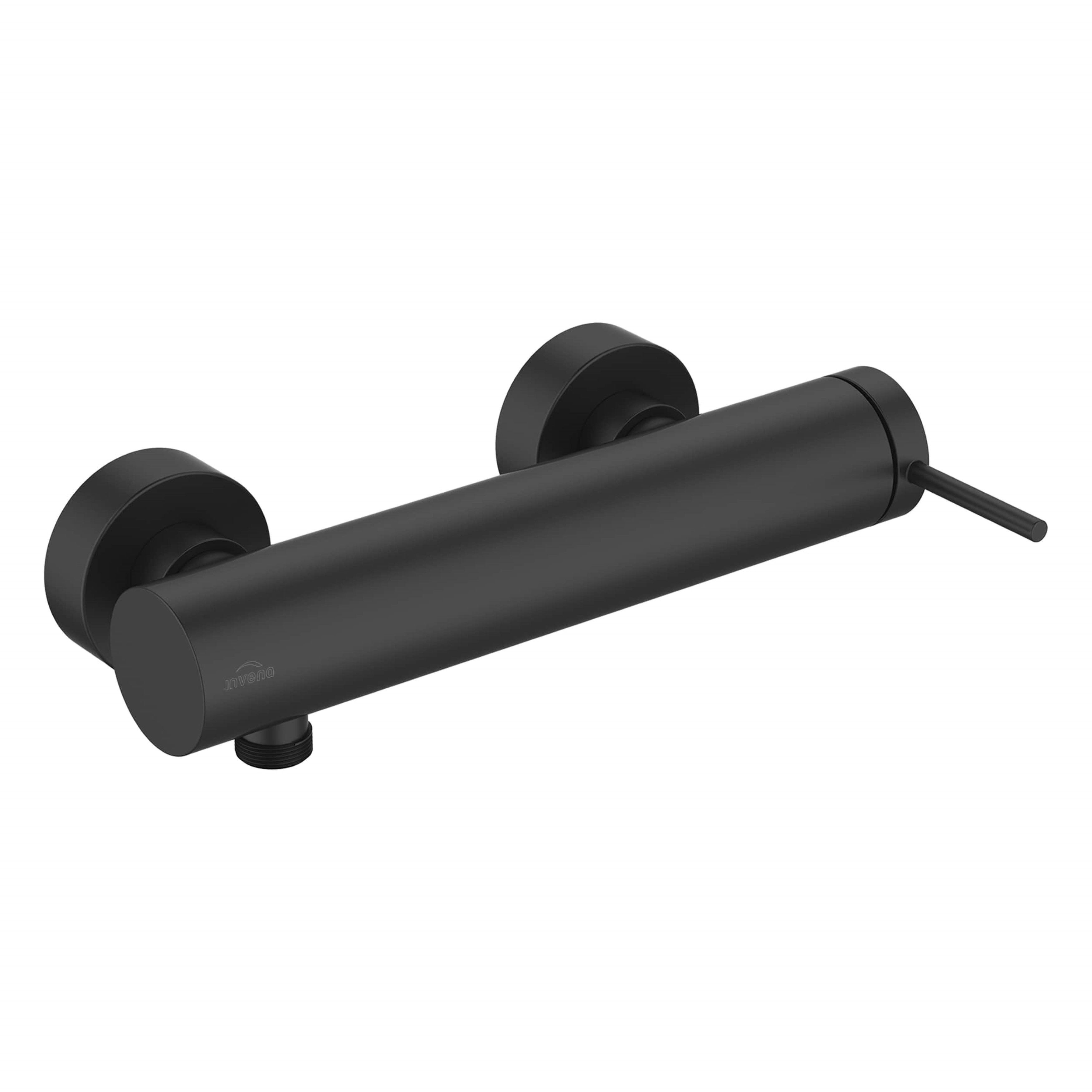 Invena Kalitea rubinetto per doccia a parete nero BN72004