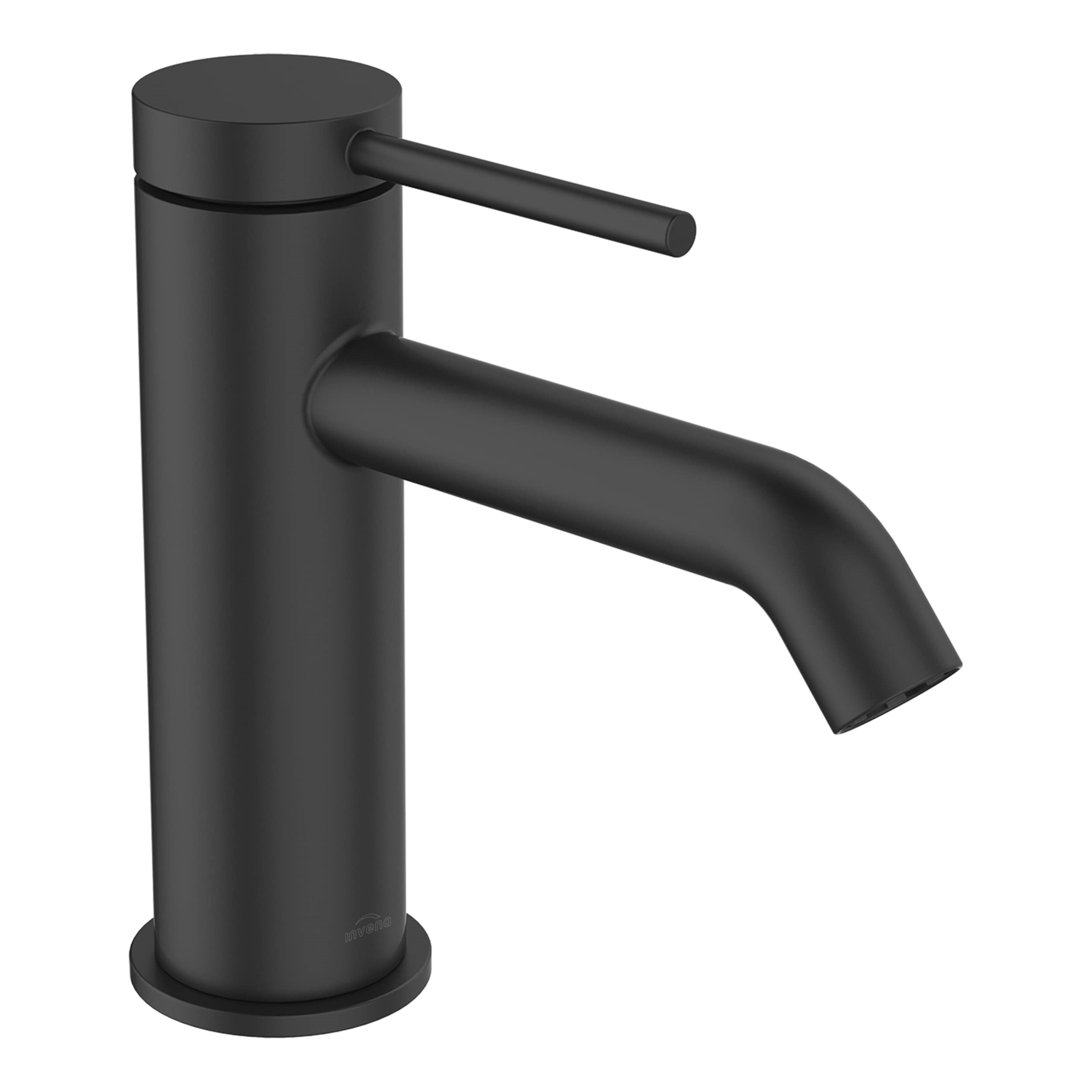 Invena Kalitea rubinetto per lavabo verticale nero BU72004