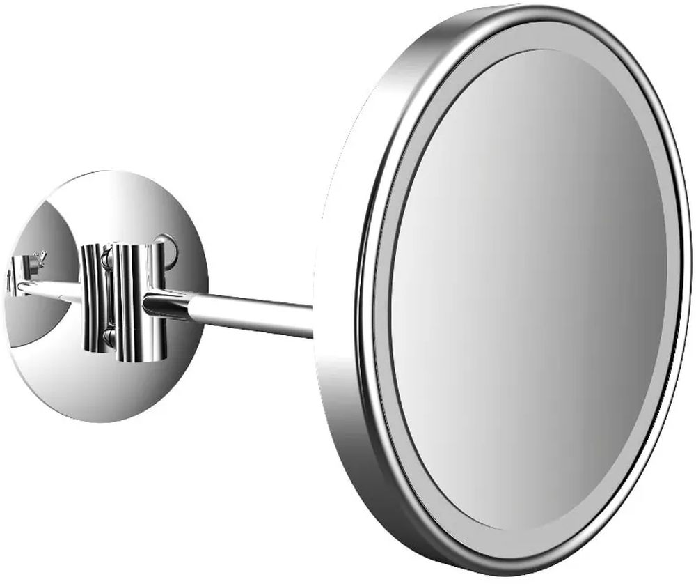 Emco Pure (LED) specchietto per trucco 20.3x20.3 cm rotonda con illuminazione cromo 109406007