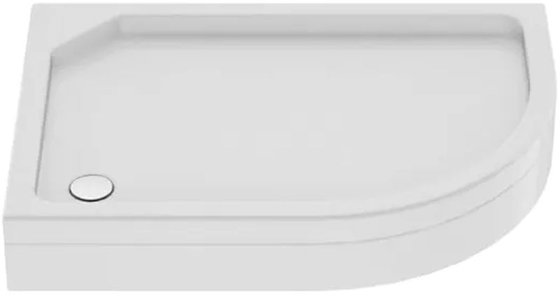 New Trendy New Maxima piatto doccia semicircolare 120x85 cm bianco B-0340