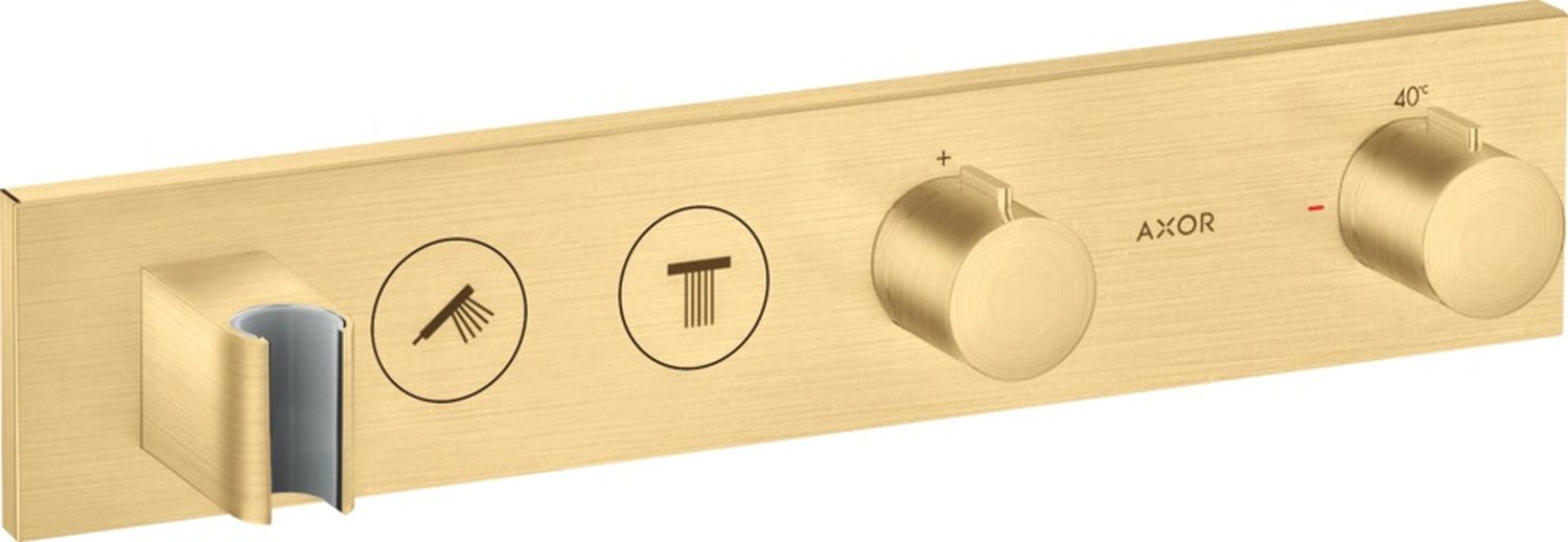 Axor ShowerSolutions rubinetto per vasca e doccia da incasso con termostato oro 18355250