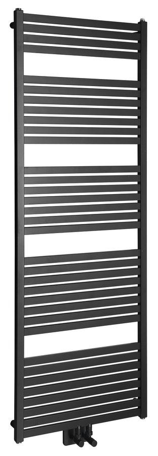Aqualine Tondi radiatore da bagno decorativo 169x60 cm nero DT496T