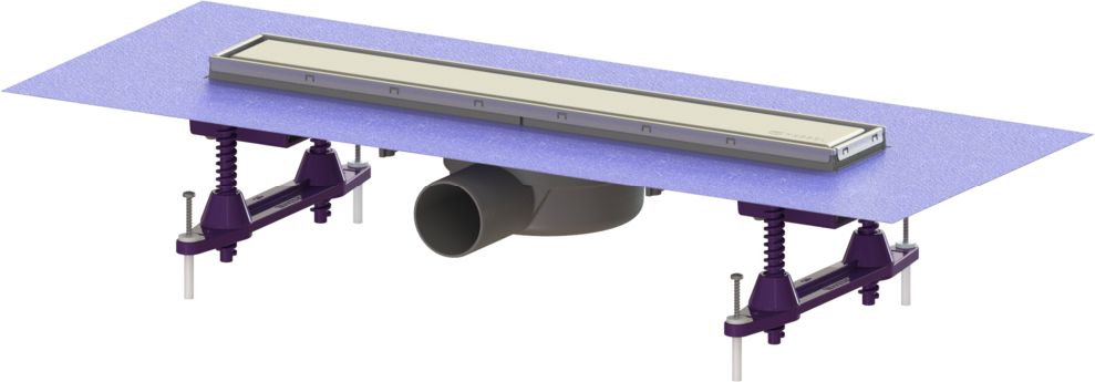 Kessel Linearis Compact scarico per doccia 55 cm acciaio 45600.61FM