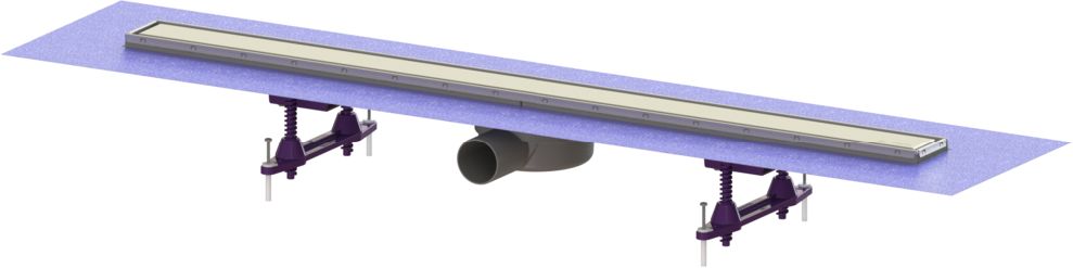 Kessel Linearis Compact scarico per doccia 95 cm acciaio 45600.65FM