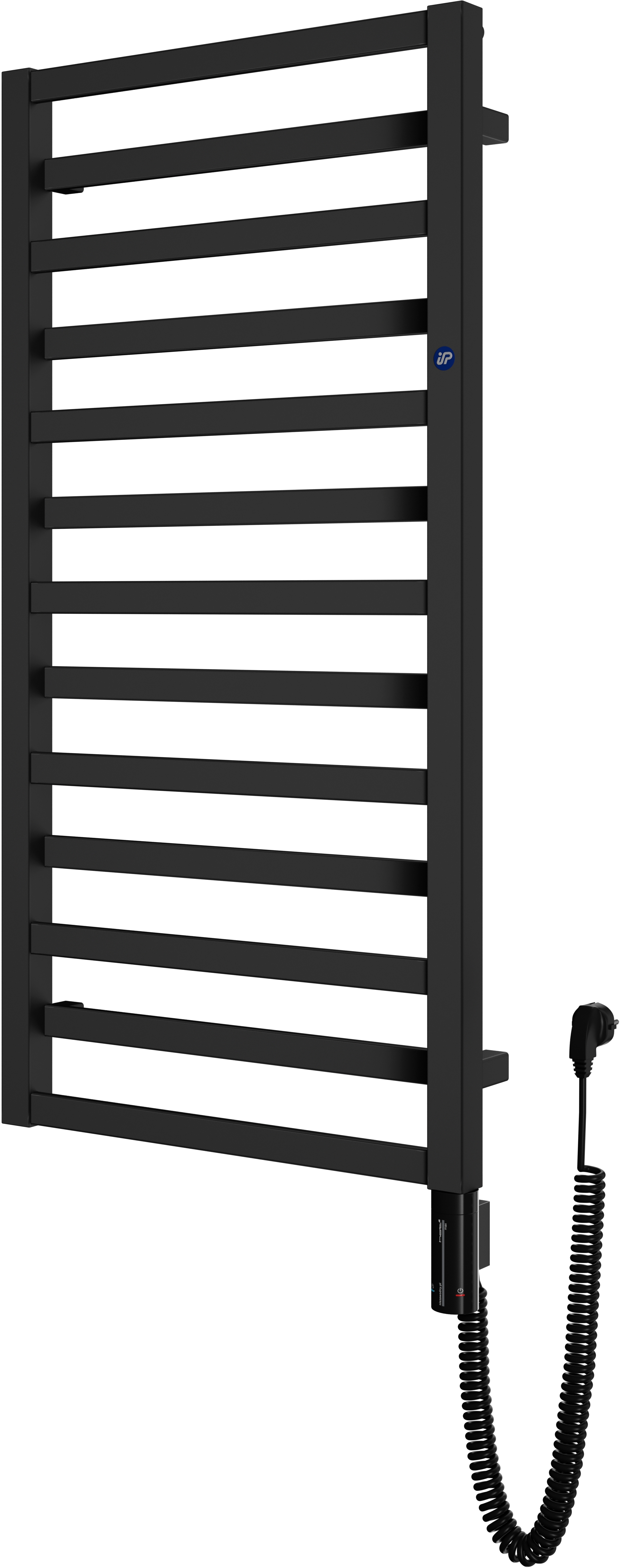 Instal Projekt Poppy Electro radiatore elettrico 131x50 cm nero PPYE-50/130C31+GH-06C2