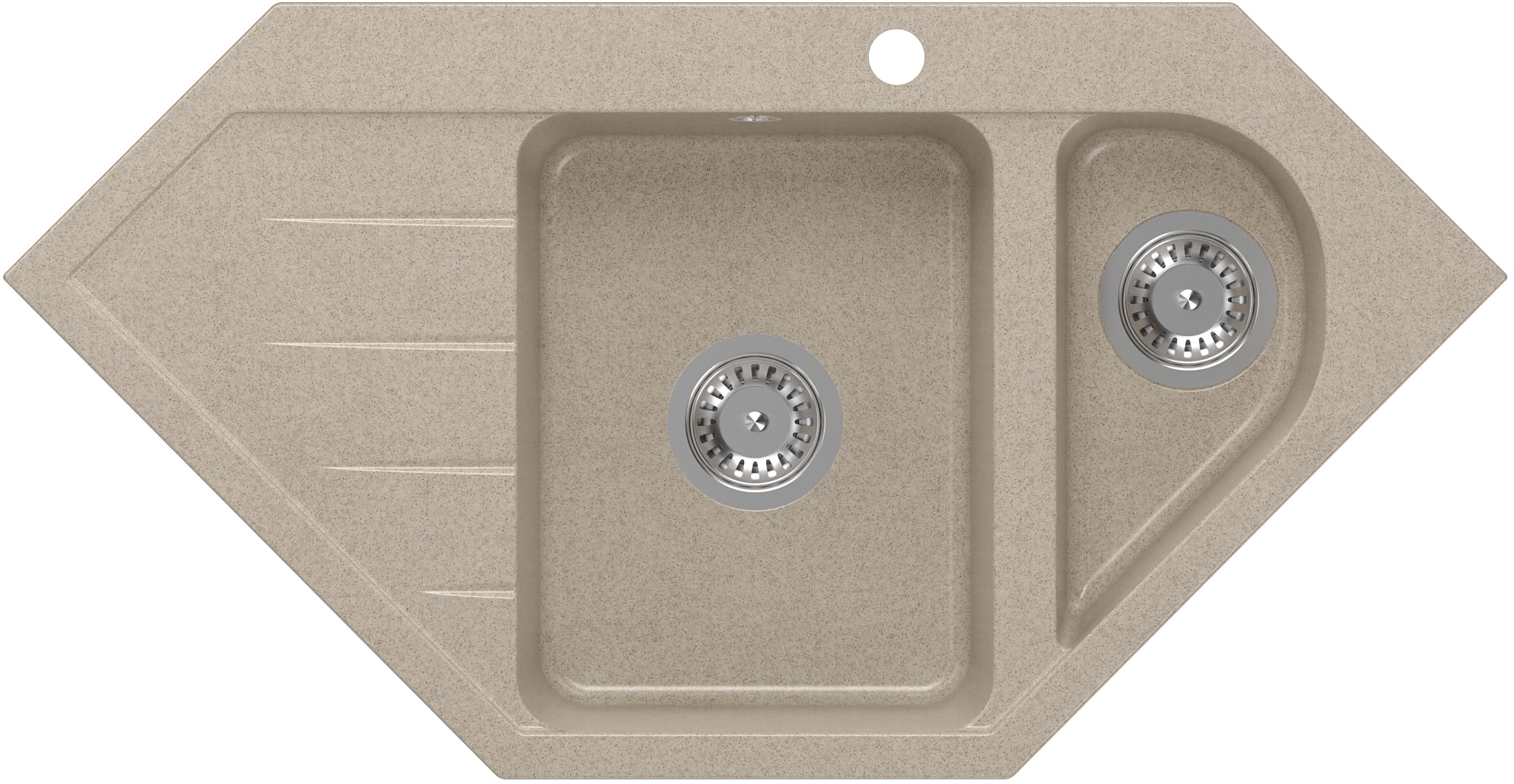 Quadron Rick lavello graniteq 95.5x49 cm beige HRQ9549BEZK
