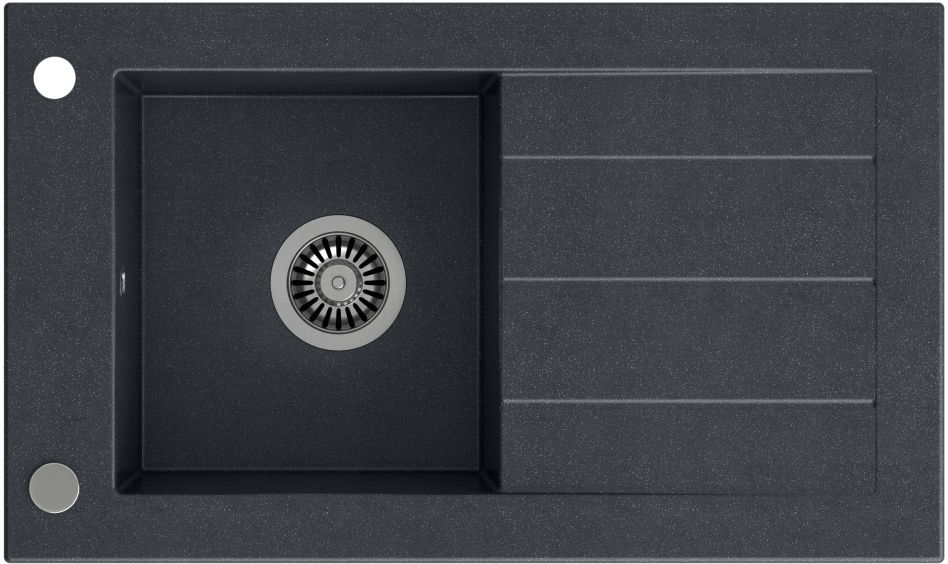 Quadron Will lavello graniteq 77.2x46 cm nero HCQW7846CZK