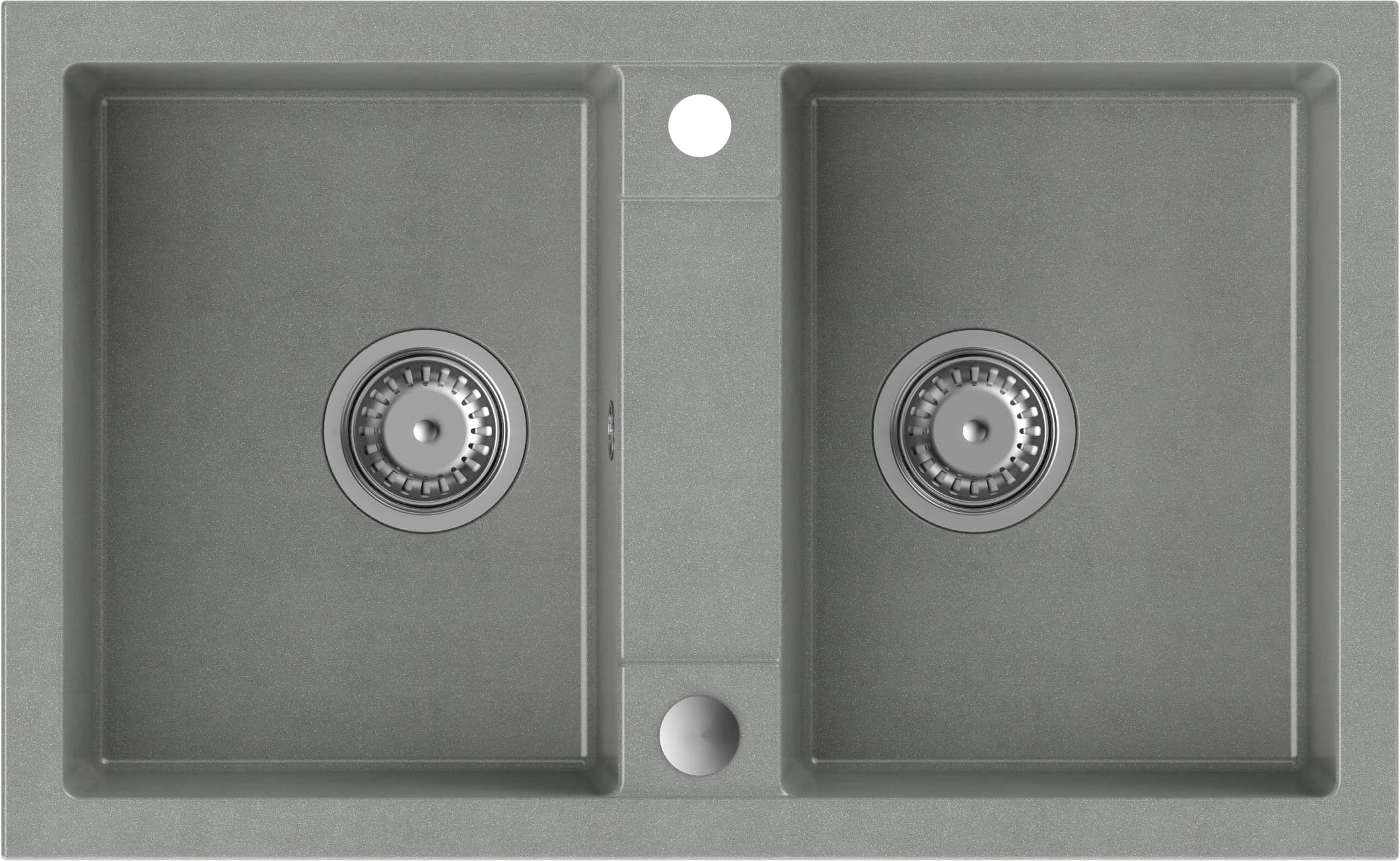 Quadron Denzel lavello graniteq 78x48 cm grigio/grafite/inox HDQ27848SZK