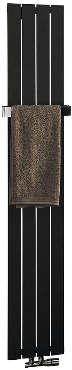 Sapho Colonna radiatore da bagno decorativo 180x29.8 cm nero IR144