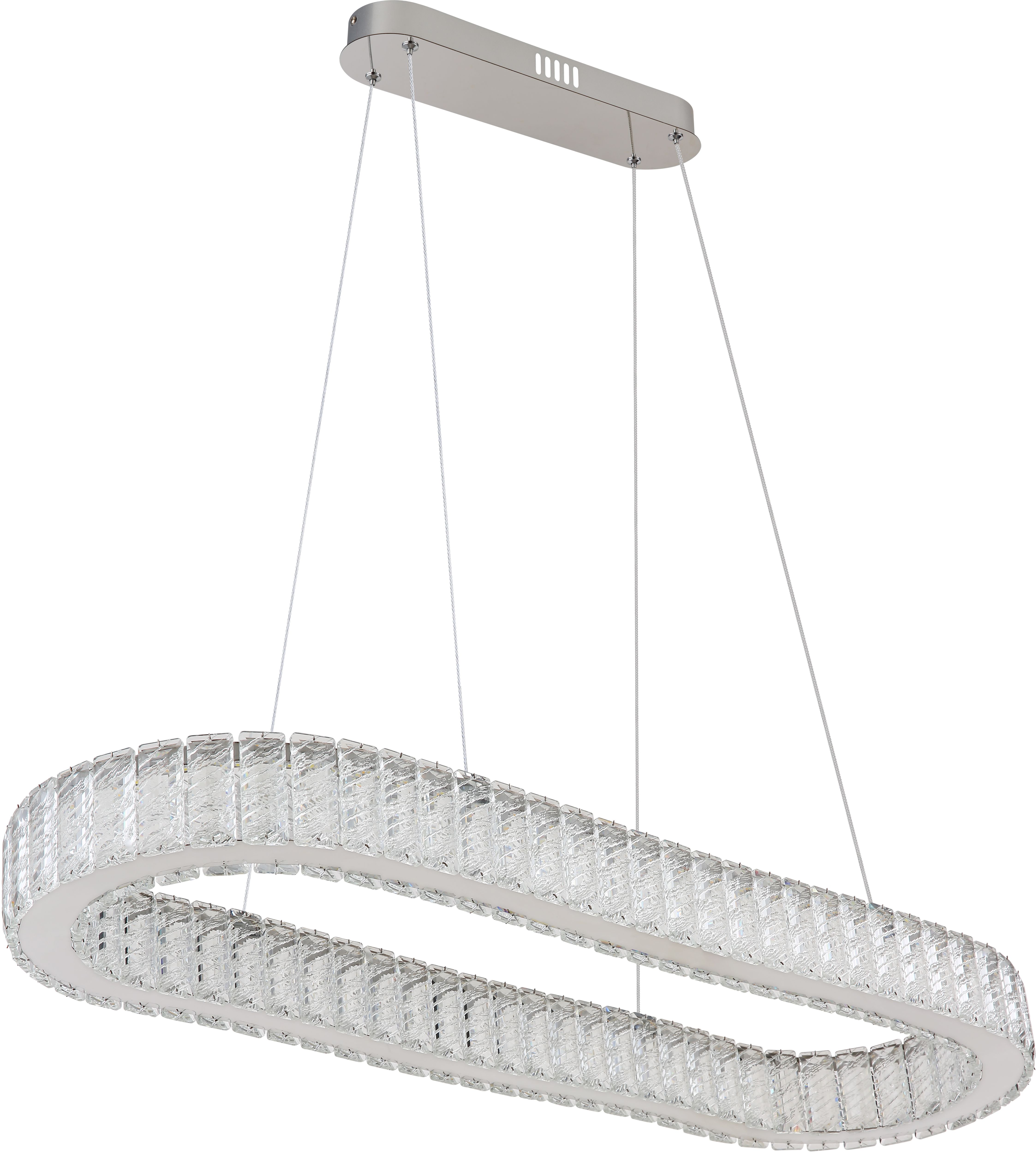 Globo Lighting Mucky lampada sospesa 1x58 W cromo-cristallo 67162-58