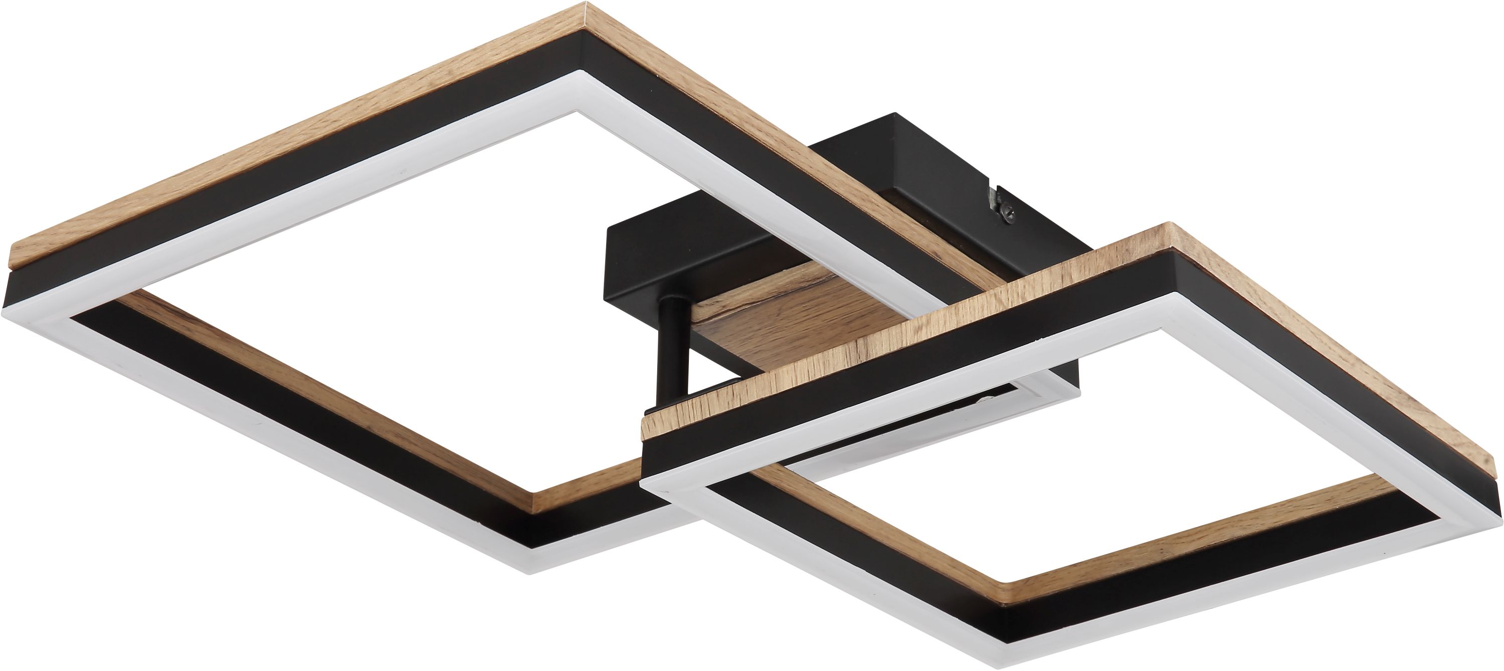 Globo Lighting Beatrix lampada da soffitto 2x18 W nero-legno 67297D2