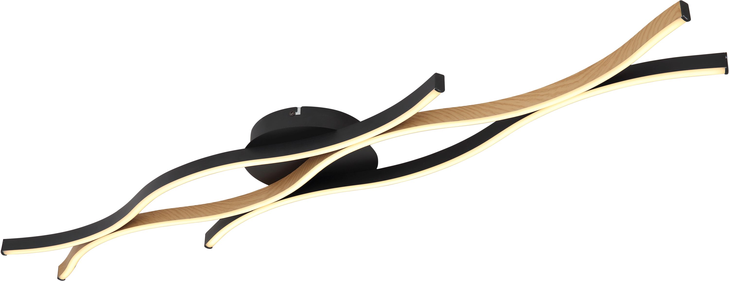 Globo Lighting Geronimo lampada da soffitto 3x35 W nero-legno 67206DW