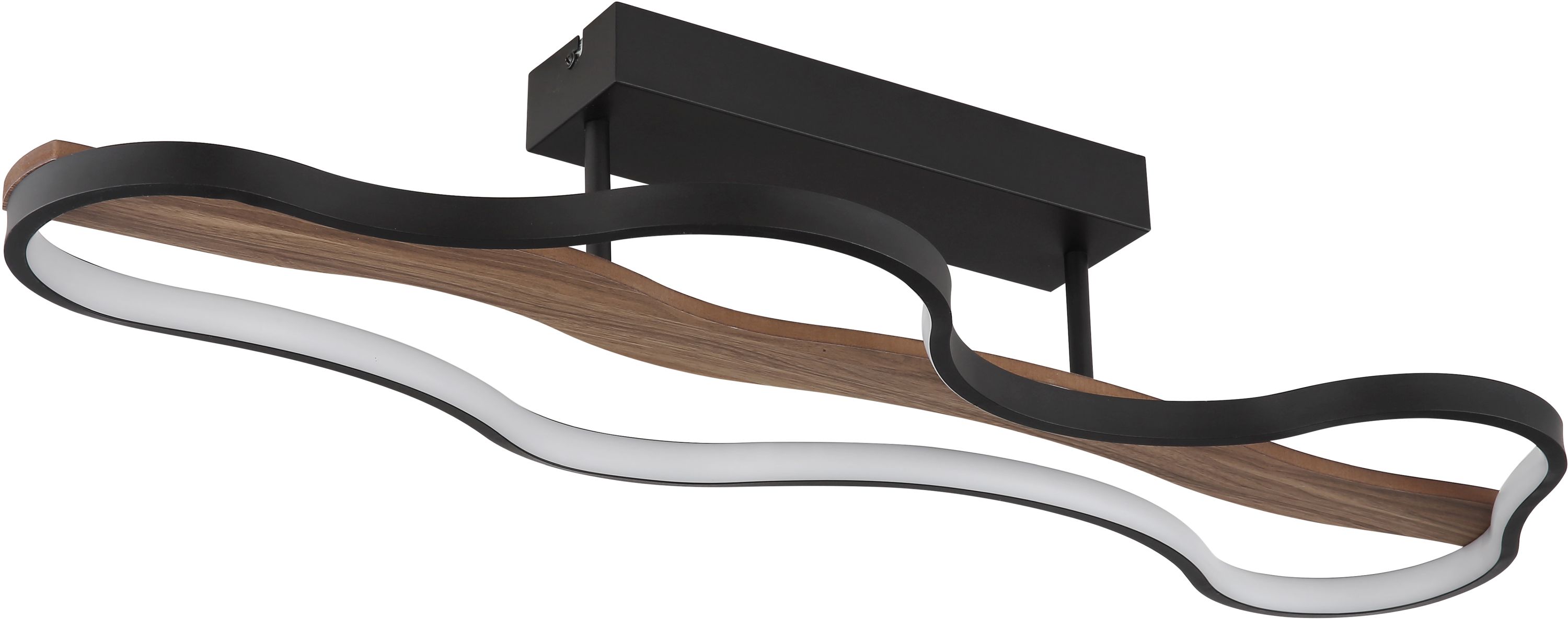 Globo Lighting Bezzy lampada da soffitto 1x30 W nero-legno 67181D