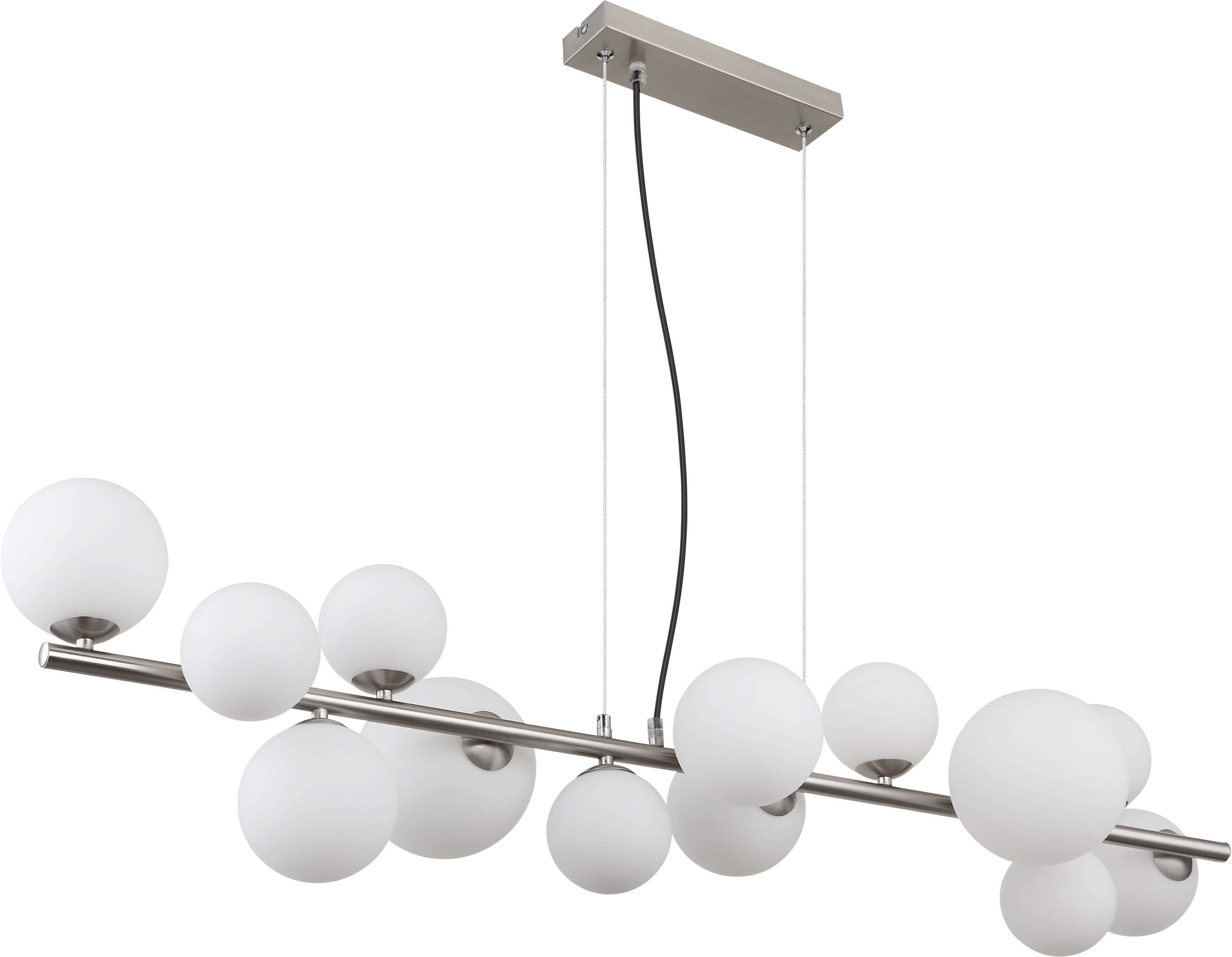 Globo Lighting Riha lampada sospesa x3.5 W bianco-nichel 56140-13H