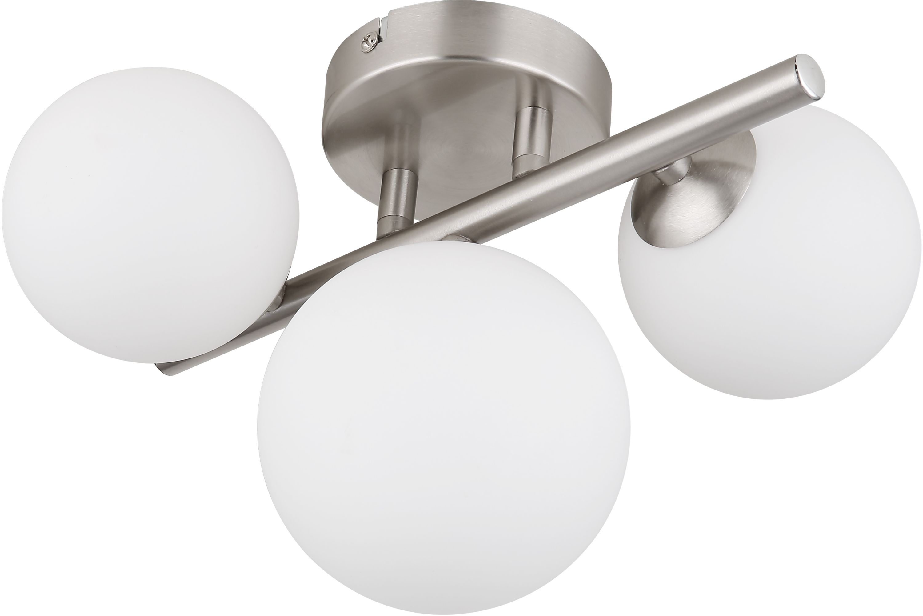 Globo Lighting Riha lampada da parete 3x3.5 W bianco-nichel 56140-3W