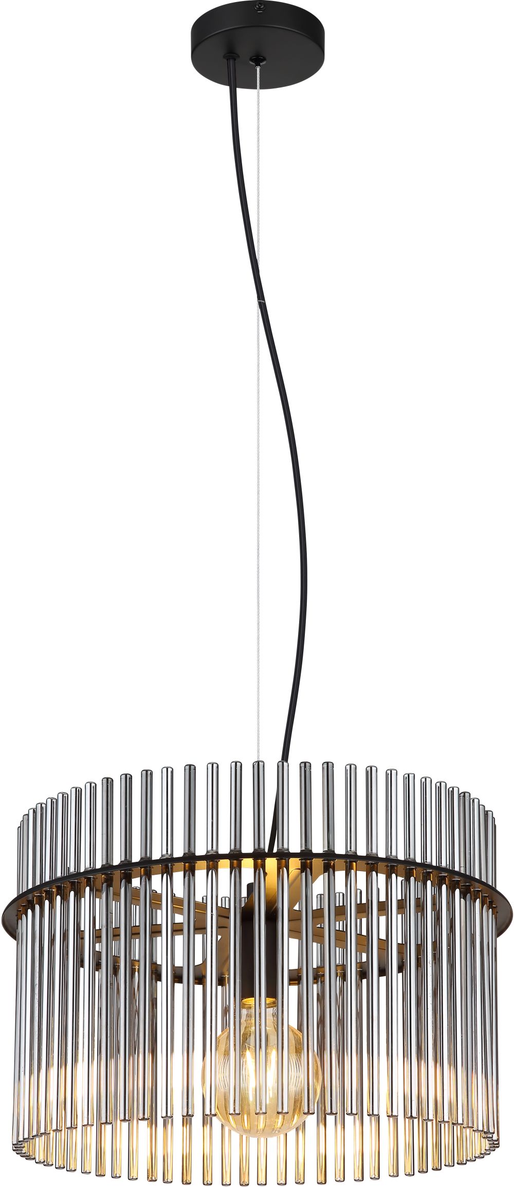 Globo Lighting Gorley lampada sospesa 1x60 W nero-fumé 15698H