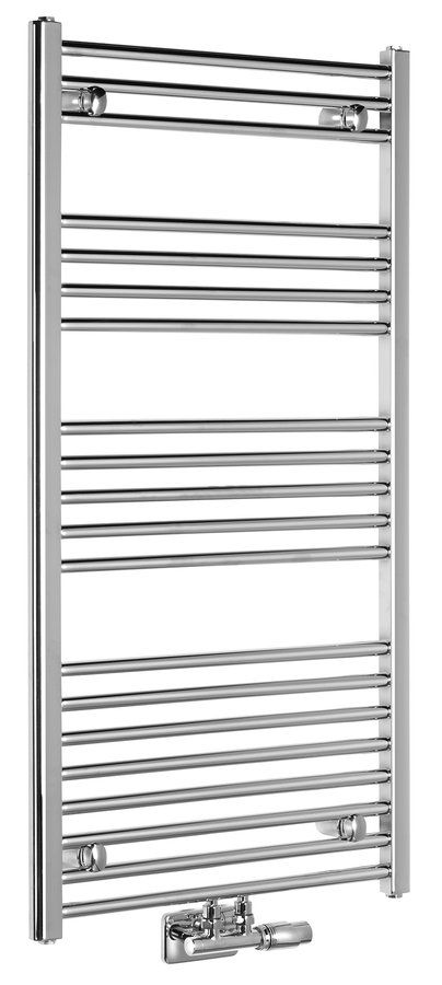 Aqualine Alya radiatore da bagno a scaletta 118.8x60 cm cromo LLS303